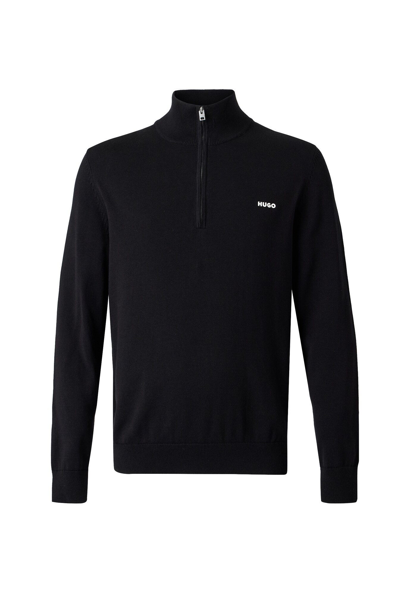 HUGO Jersey 'San Quintus'  negro / blanco