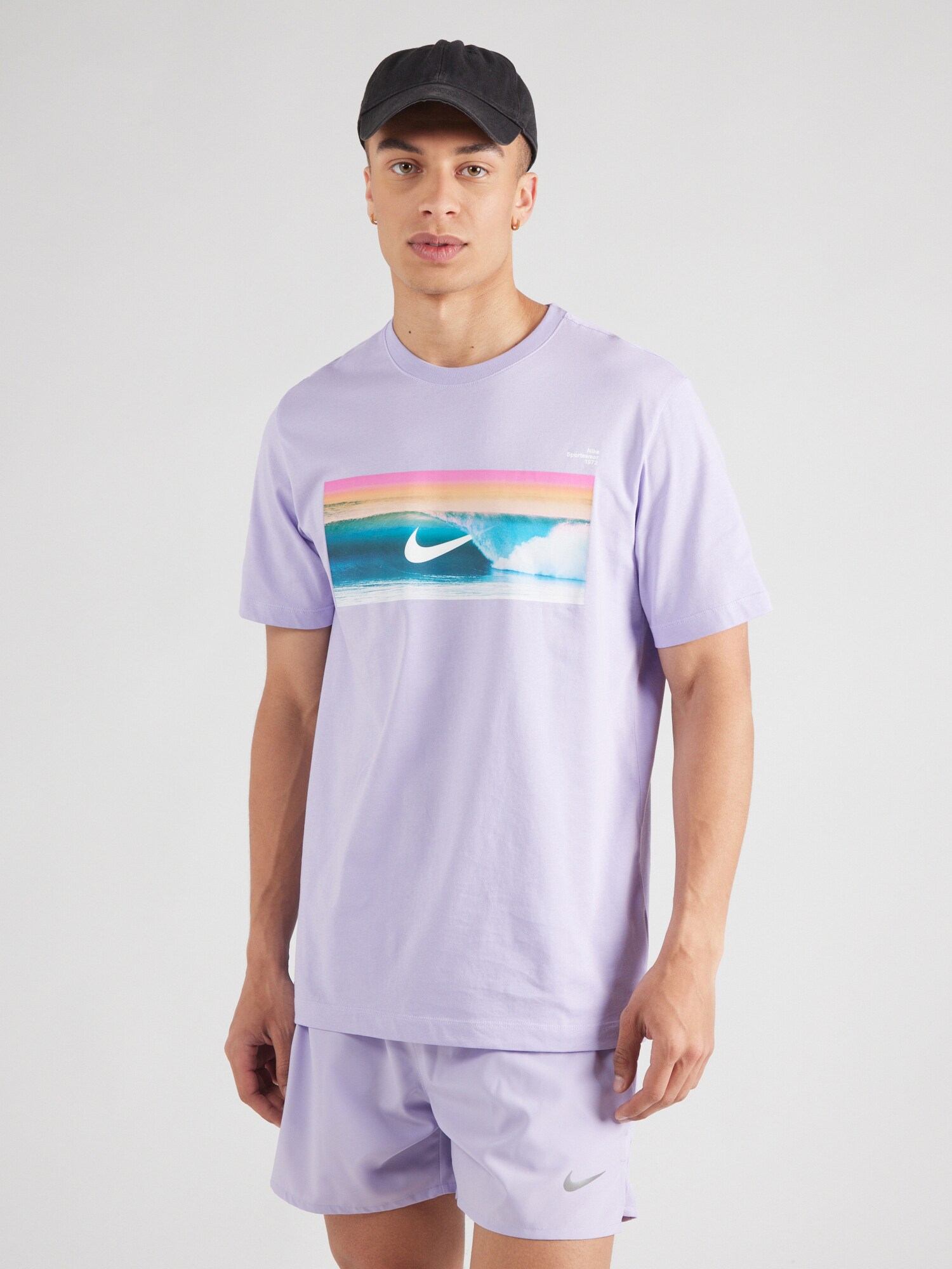 Nike Sportswear Póló  ciánkék / orgona / narancs / világos-rózsaszín termék 2. képe