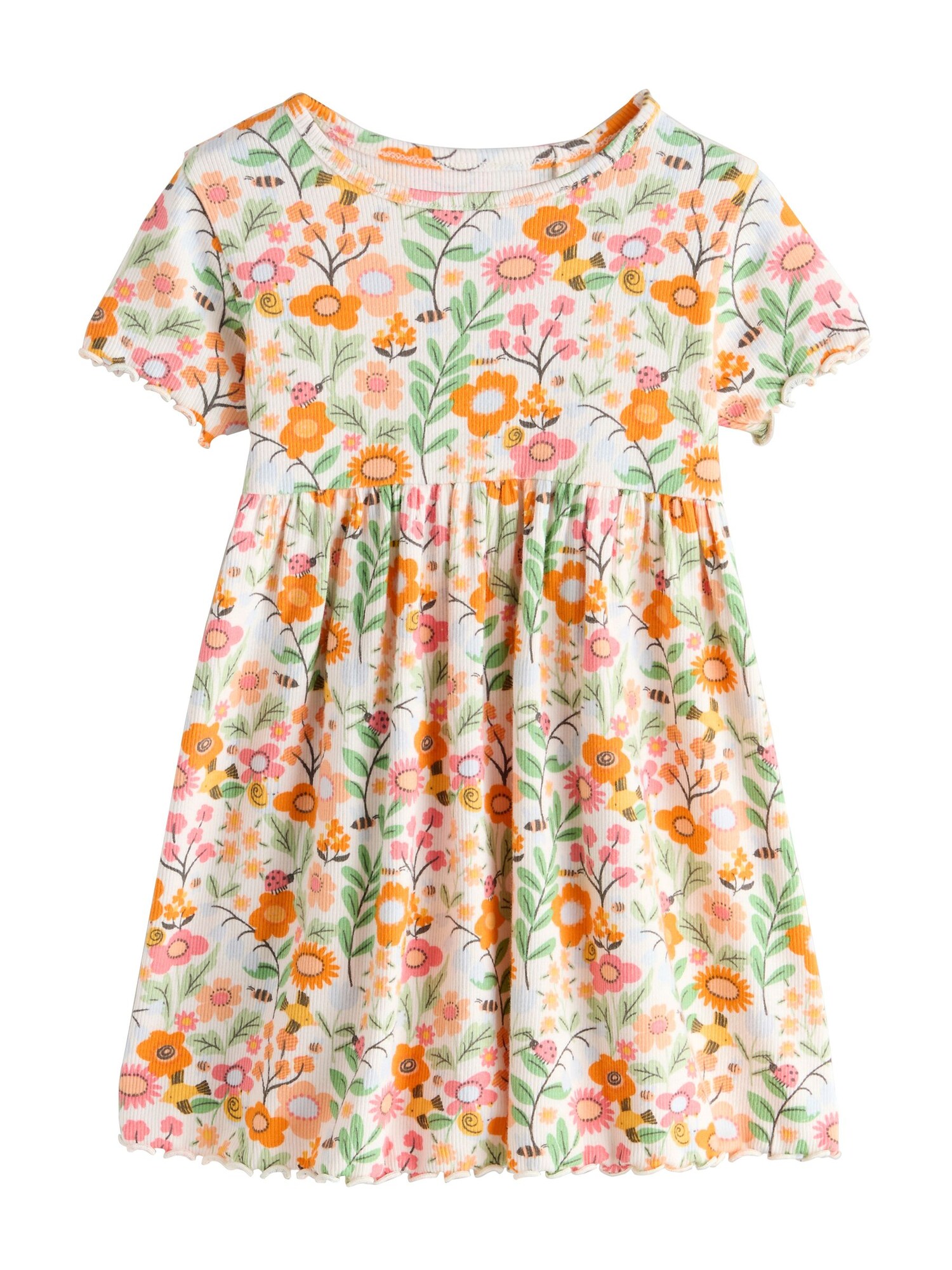 Next Rochie  verde / portocaliu