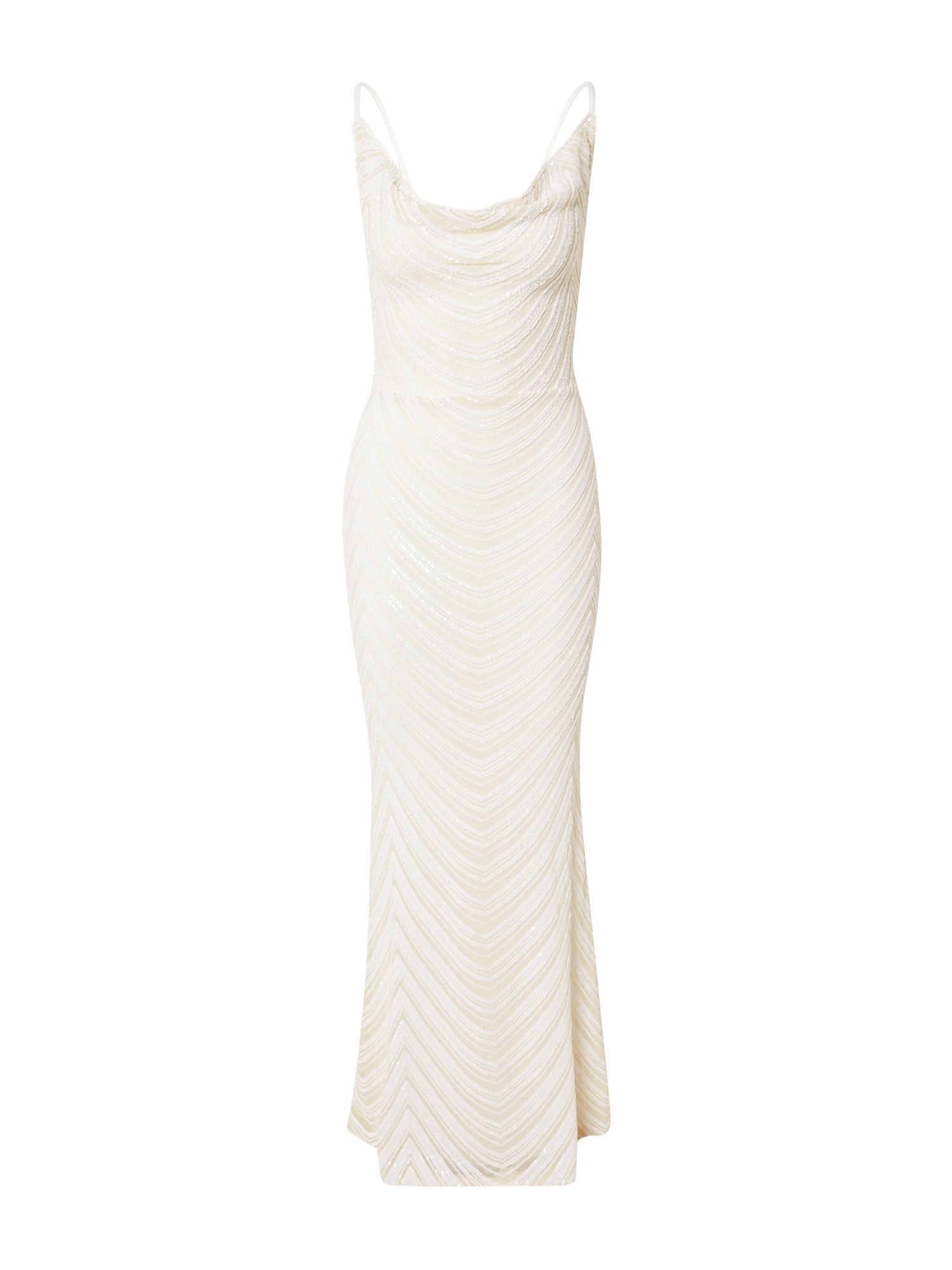 Lipsy Vakarinė suknelė 'Cowel' dramblio kaulo / balta