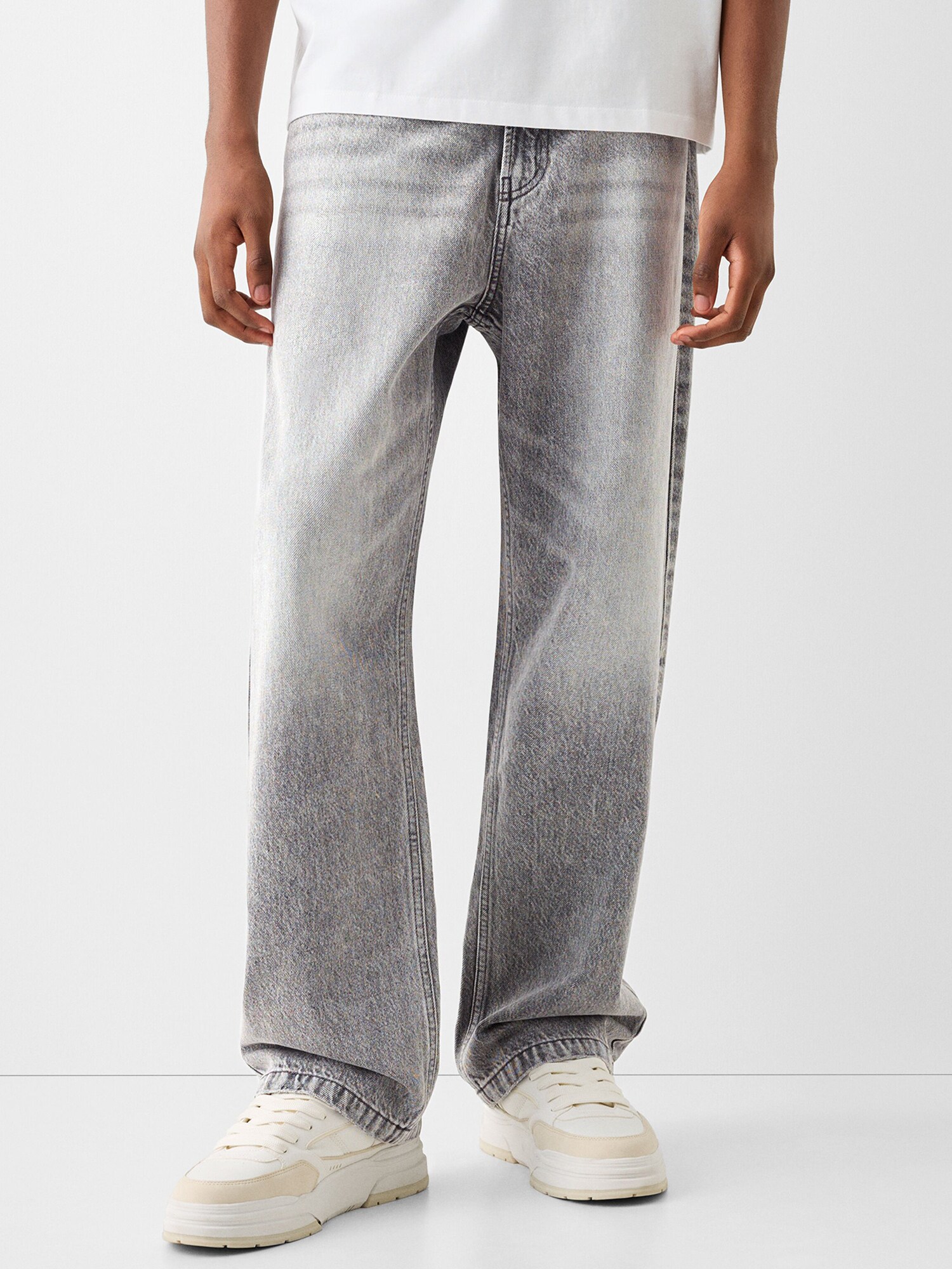Bershka Farmer  világosszürke termék 2. képe
