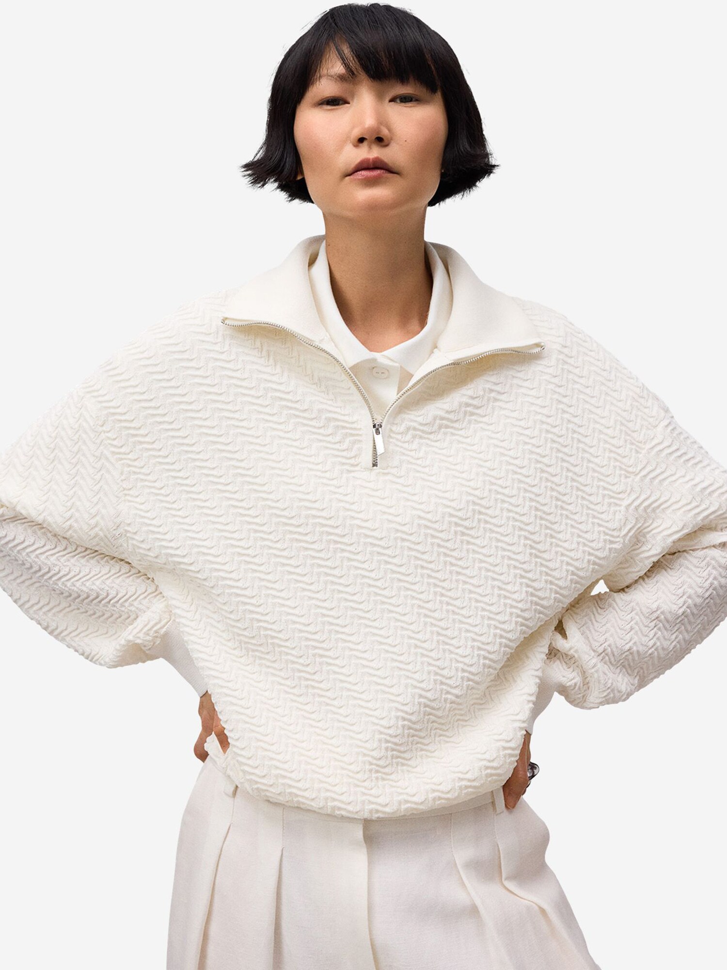 Thumbnail - Adolfo Dominguez Adolfo Dominguez Damenpullover aus recyceltem Polyester Damenpullover aus recyceltem Polyester