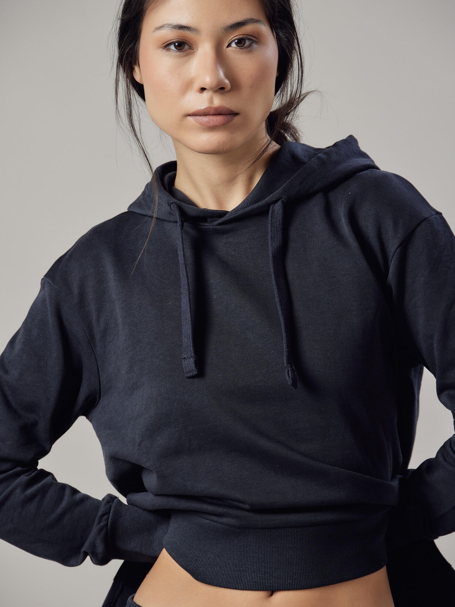 OWN Off With Nature Sweater majica 'Felpa con Cappuccio e Spacchi Laterali' tamno plava