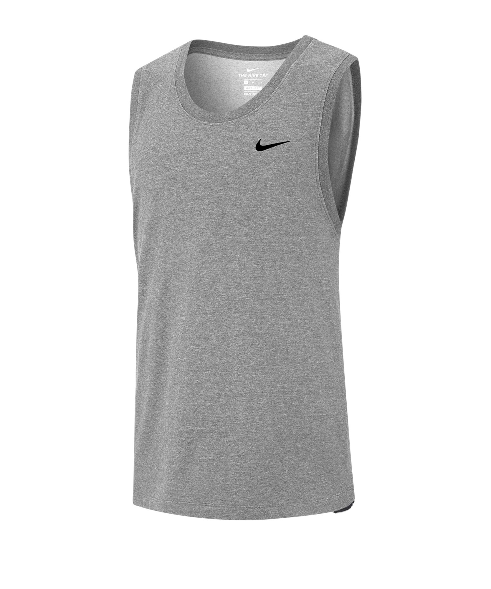 NIKE Sportiniai marškinėliai  šviesiai pilka / juoda
