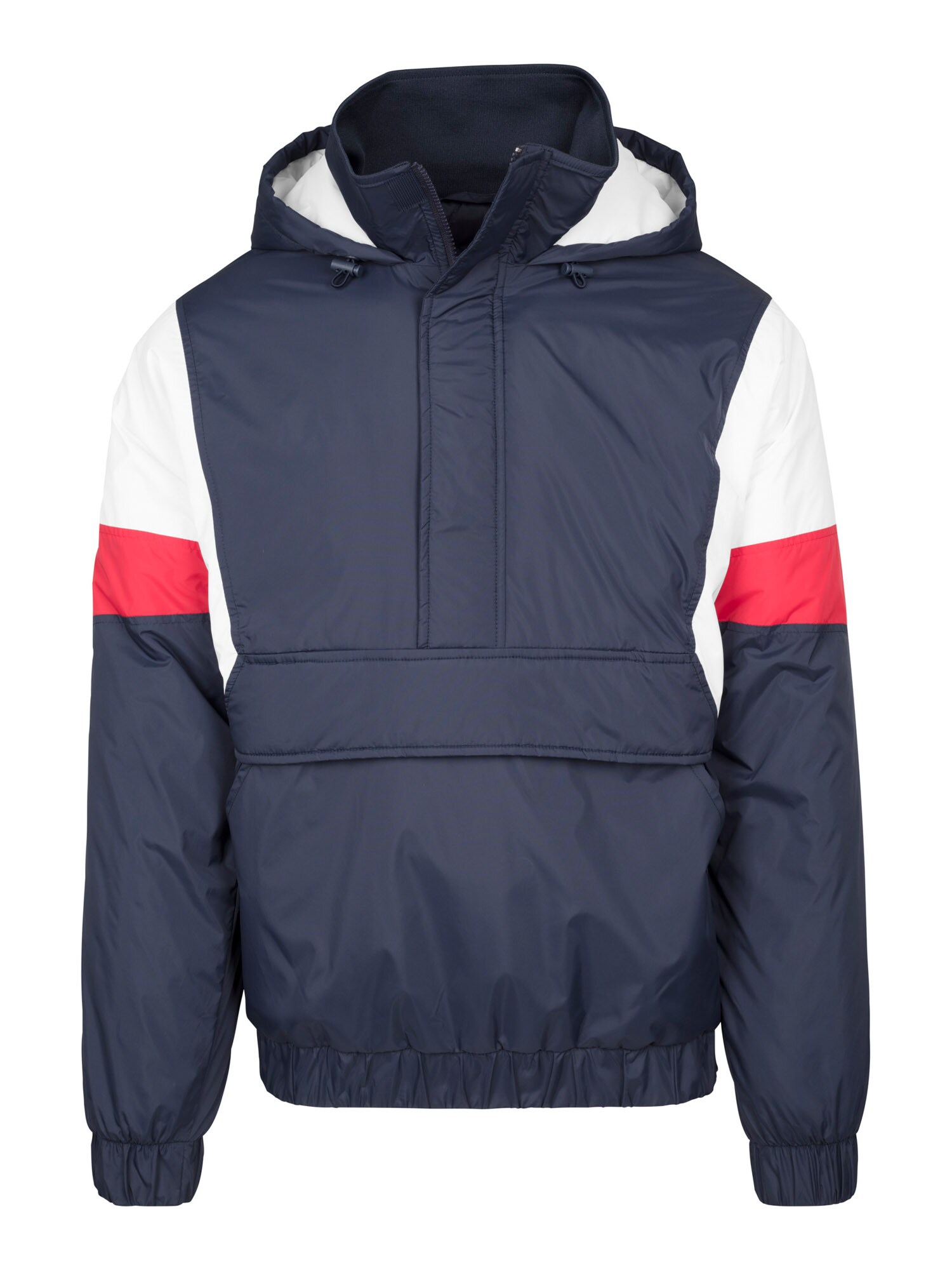 Urban Classics Demisezoninė striukė  balta / nakties mėlyna / raudona