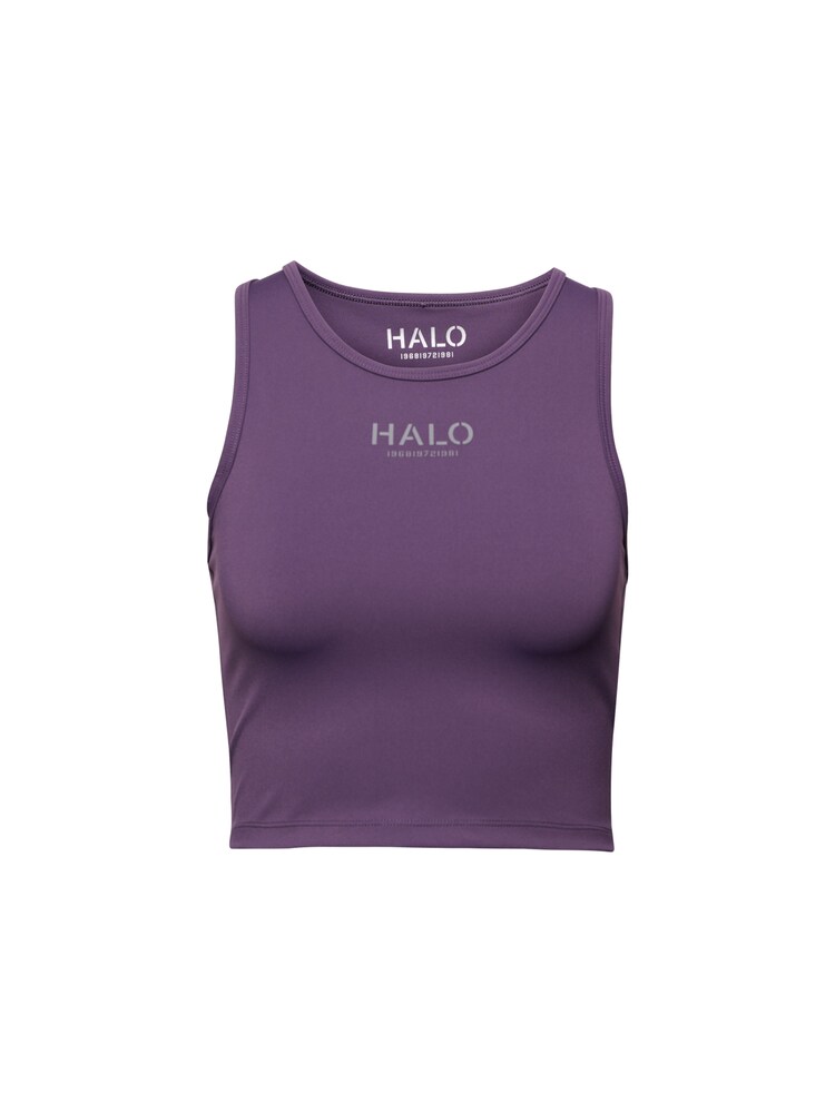 HALO Sporttop Damen Größe XS grau / brombeer