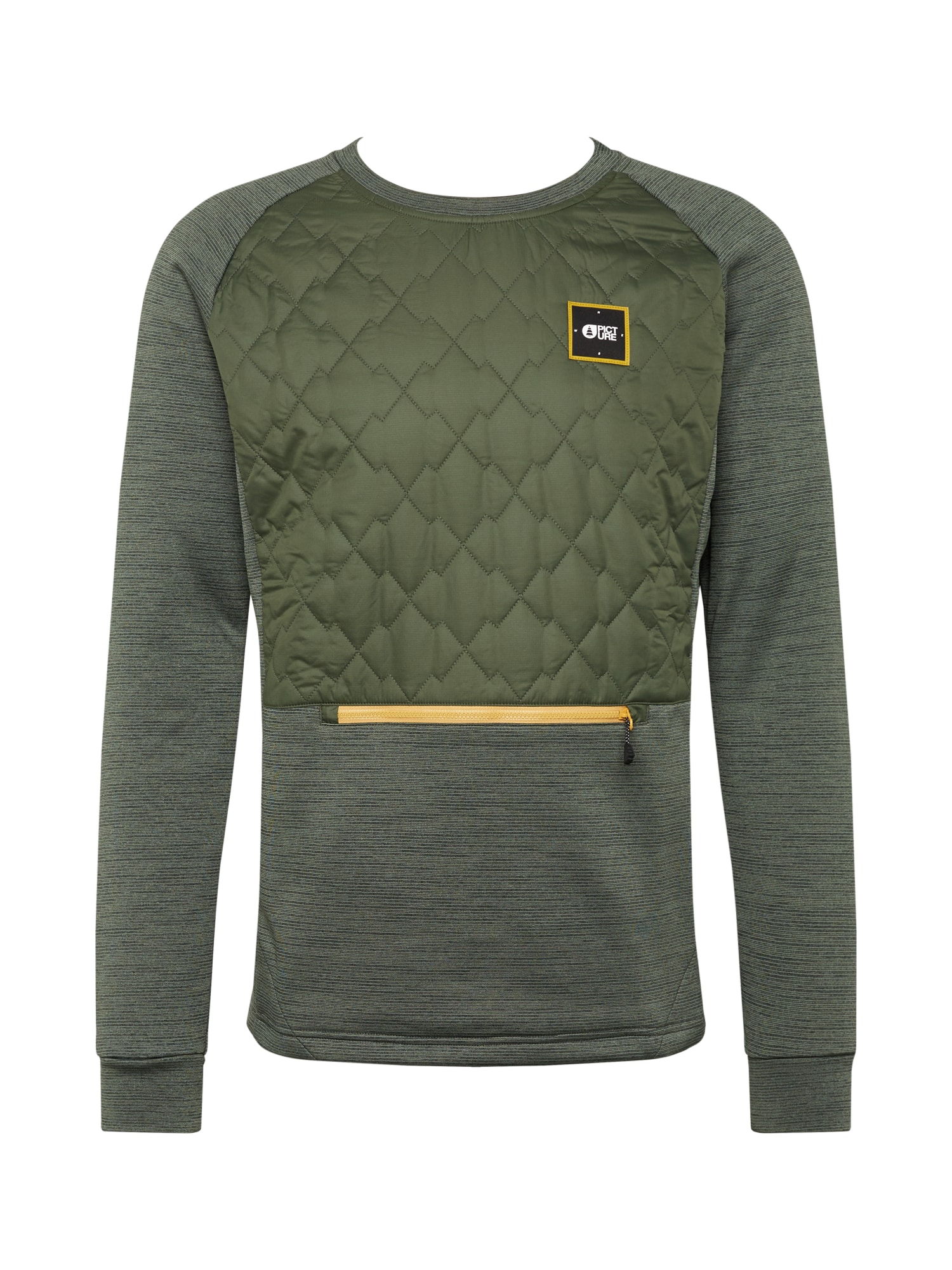 Picture Organic Clothing Sportinio tipo megztinis 'JUNIP TECH'  alyvuogių spalva