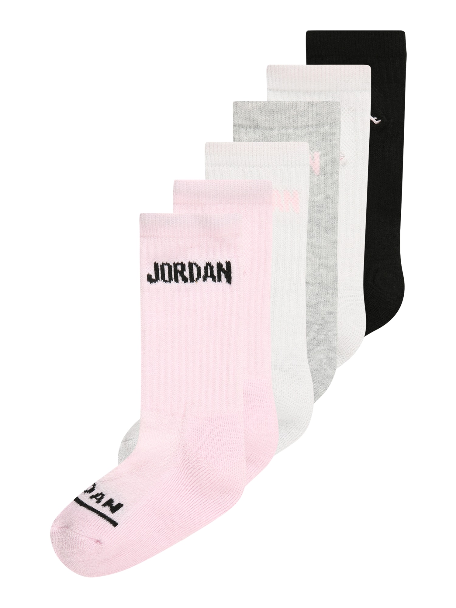 Jordan Nogavice  pegasto siva / rosé / črna / bela