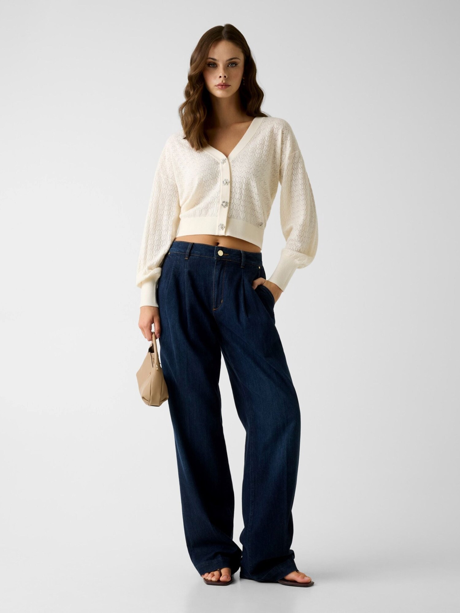 GUESS Cárdigan crema – imagen 2