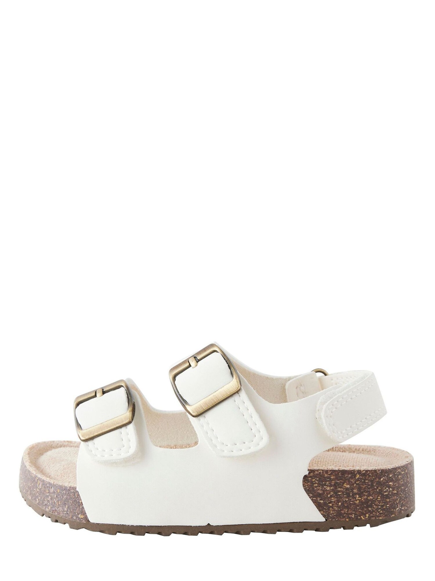 Next Sandale  maro / auriu / alb