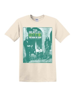 The Beatles Camiseta 'Beatles – Let It Be (You Know My Name)  T-Shirt'  blanco natural