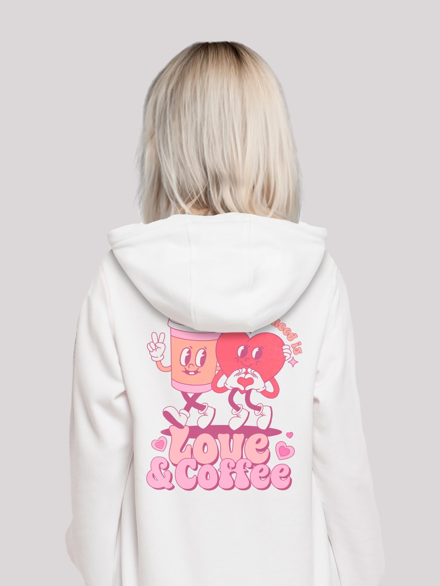 Thumbnail - F4NT4STIC Sweatshirt Love And Coffe Valentinstag