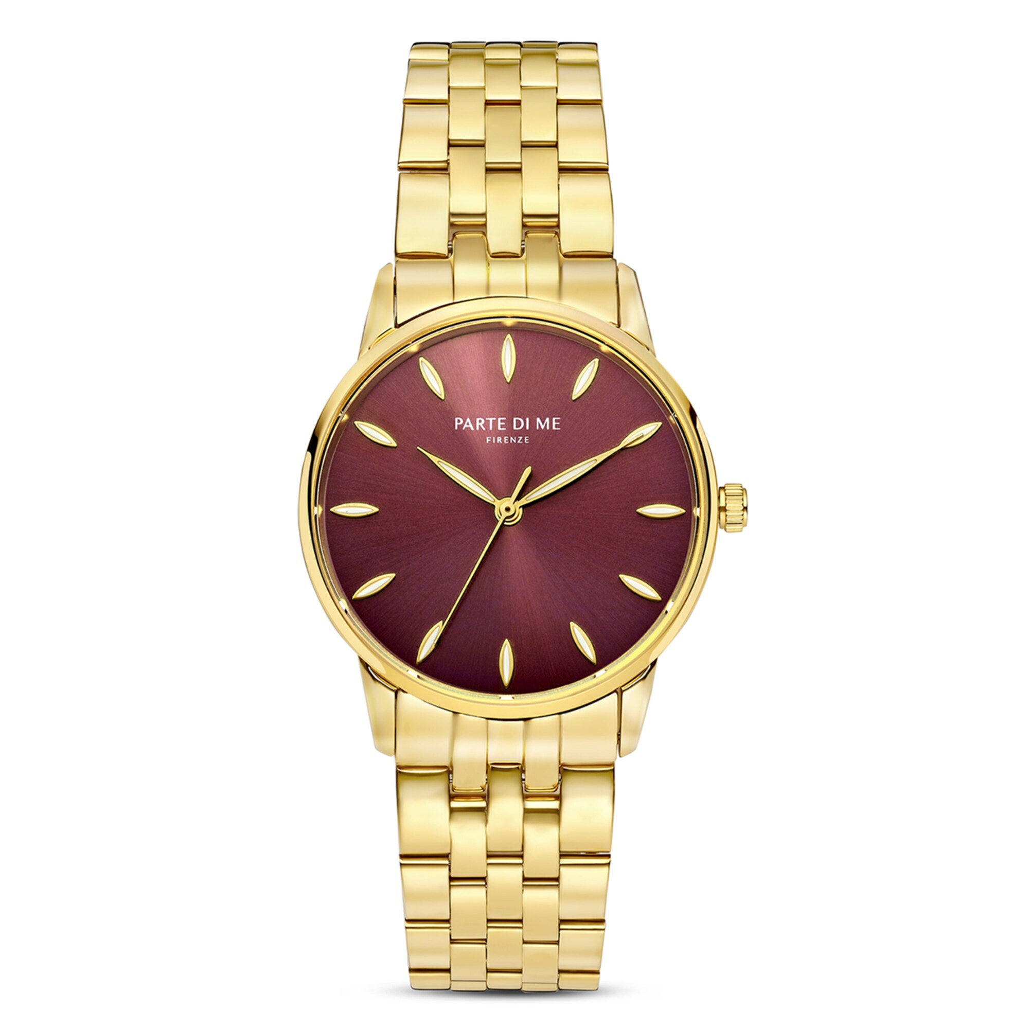 Parte Di Me Analoog Horloge Goud / Bourgogne