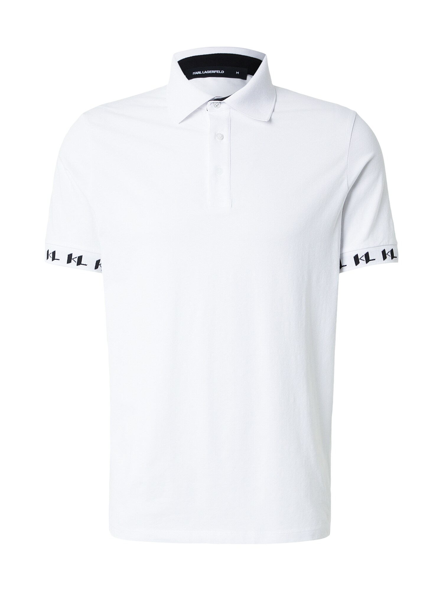 Karl Lagerfeld Tricou  negru / alb