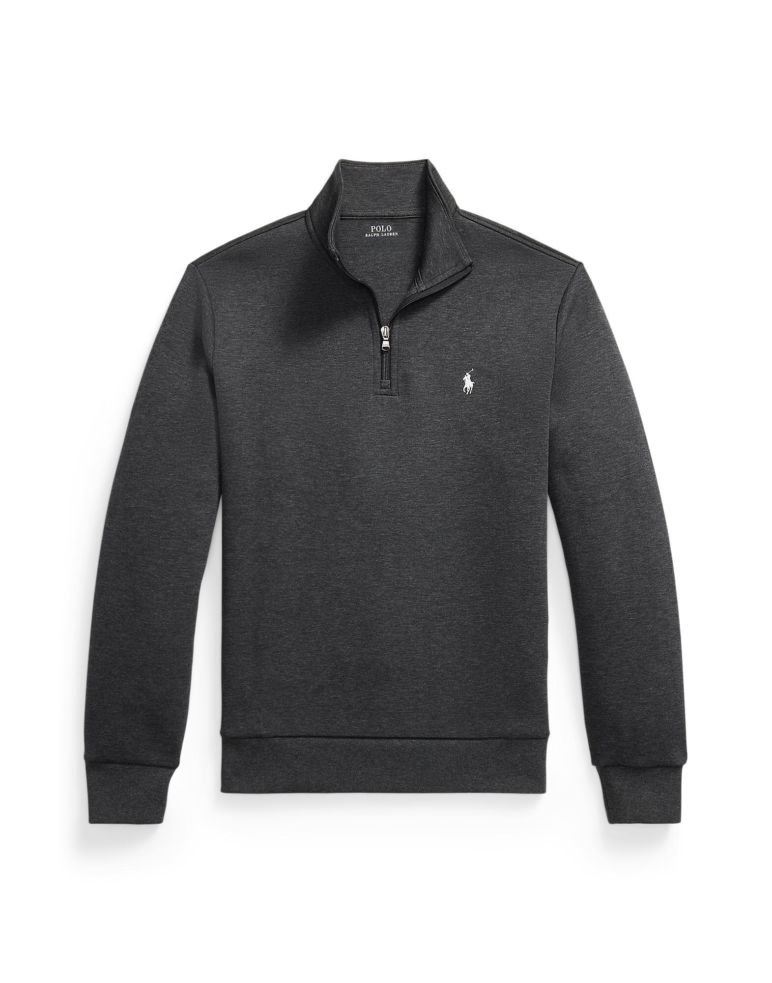 Polo Ralph Lauren Bluză de molton gri amestecat / alb