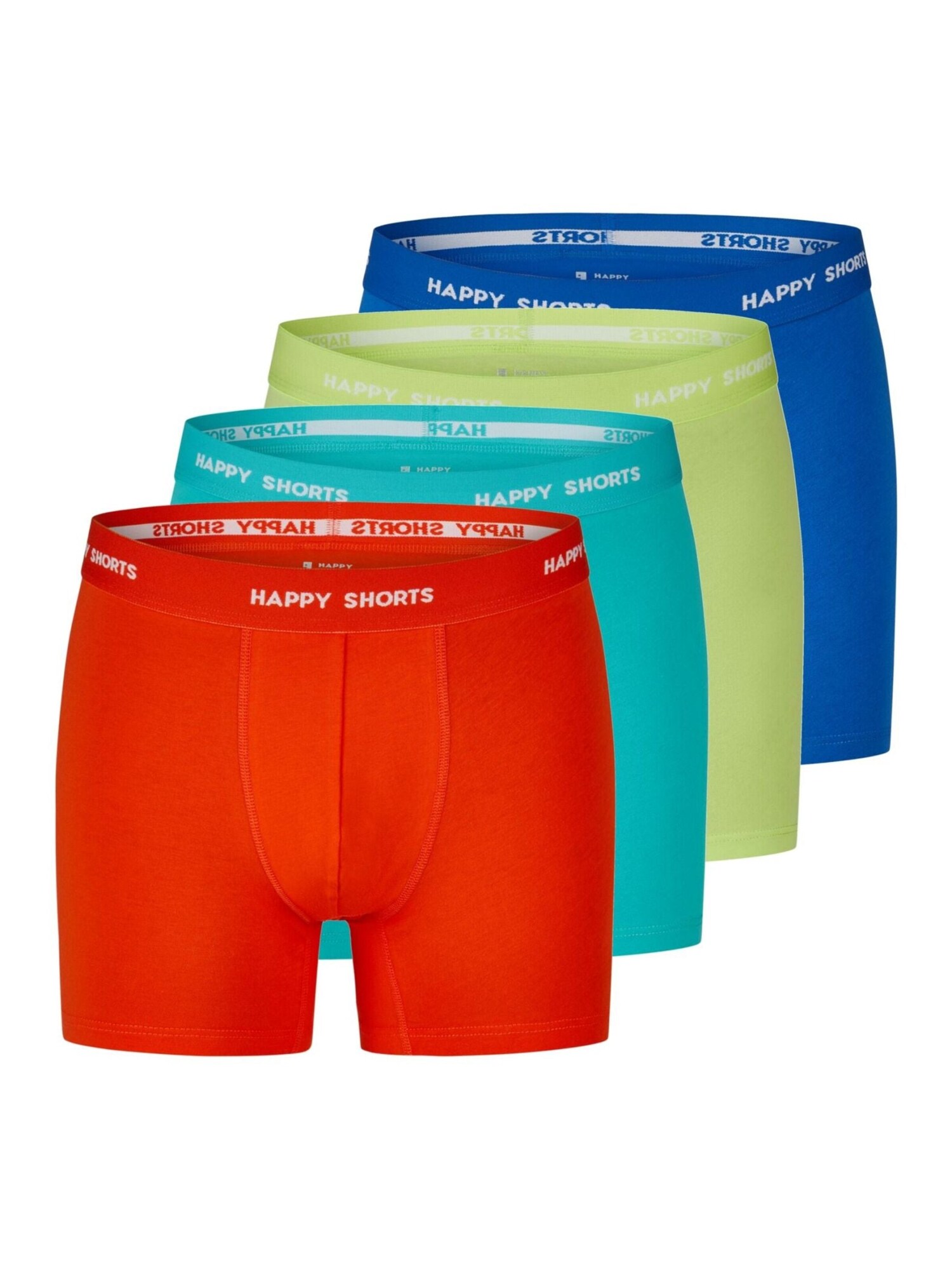 Happy Shorts Calzoncillo boxer turquesa / genciana / manzana / rojo anaranjado