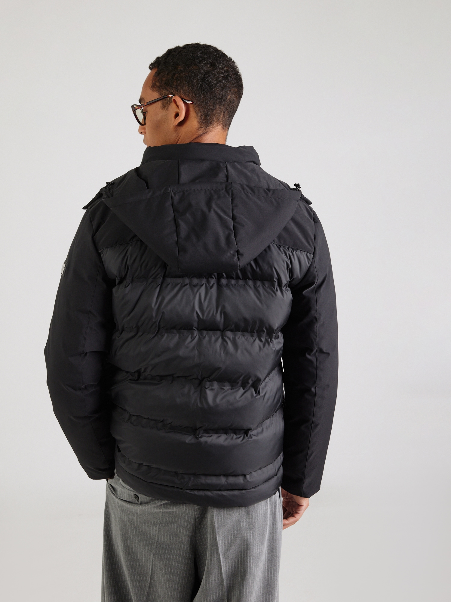 Karl Lagerfeld Chaqueta de invierno negro – imagen 6