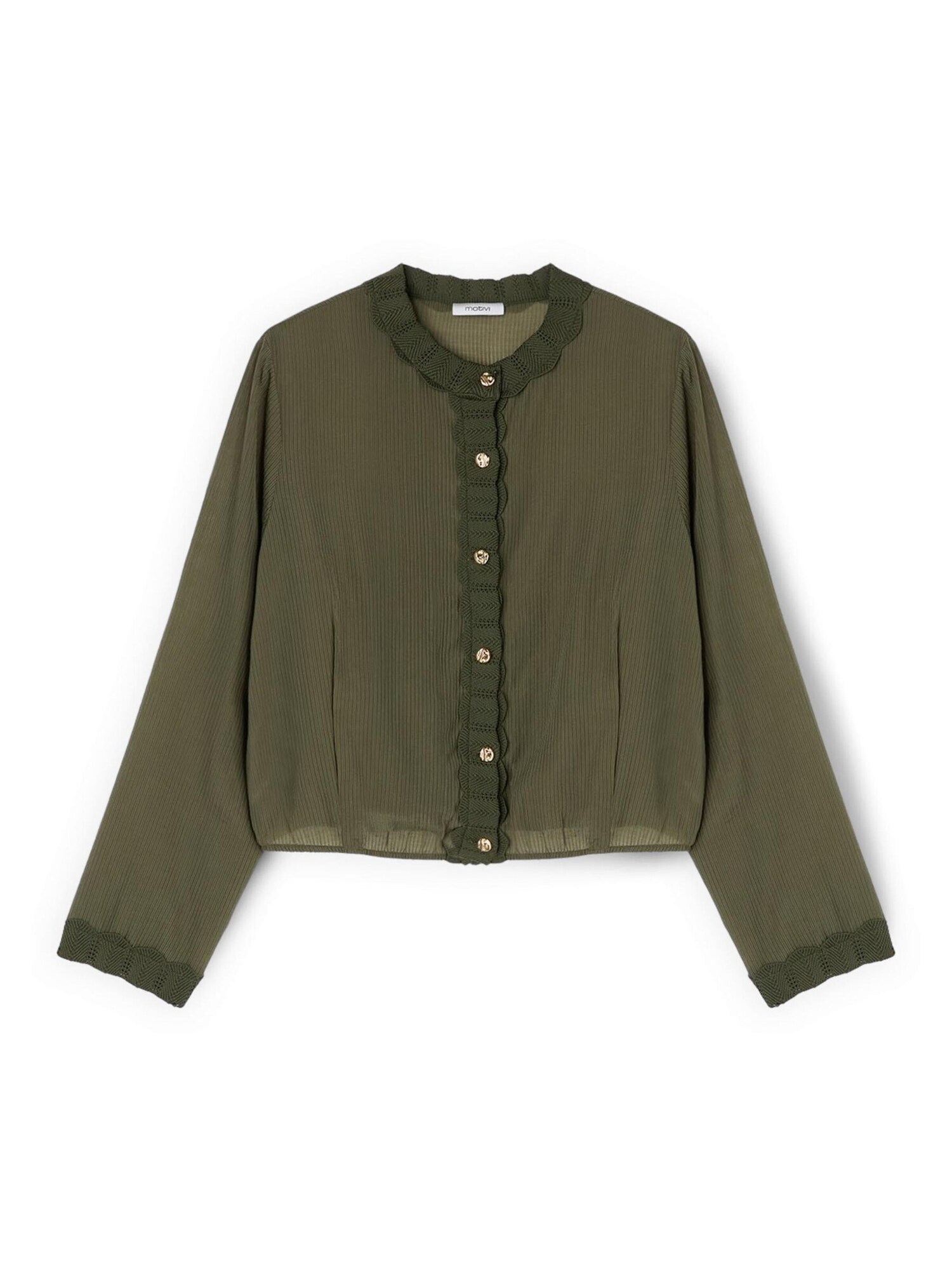 MOTIVI Blusa verde hierba