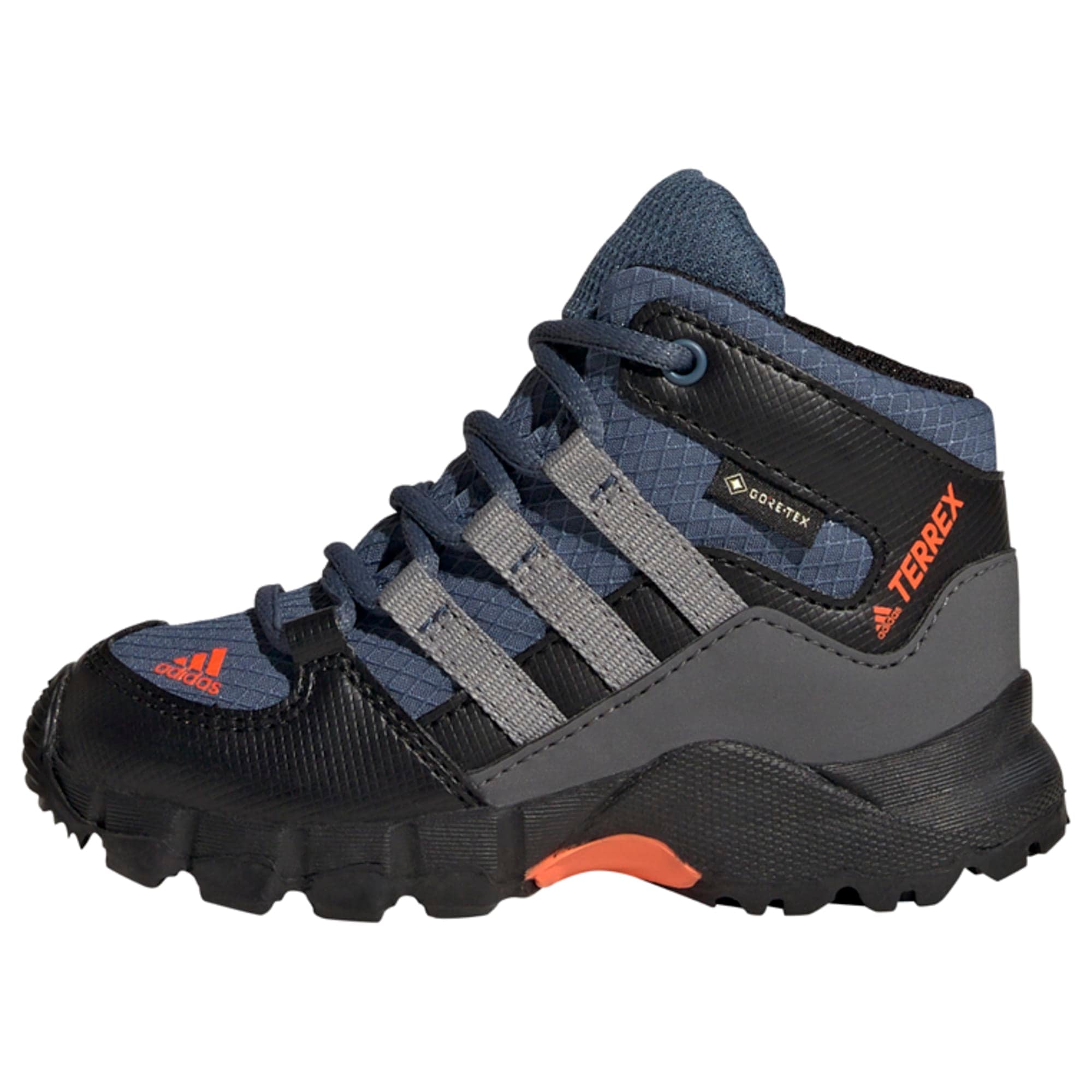 ADIDAS TERREX Auliniai batai tamsiai mėlyna / tamsiai pilka / oranžinė / juoda