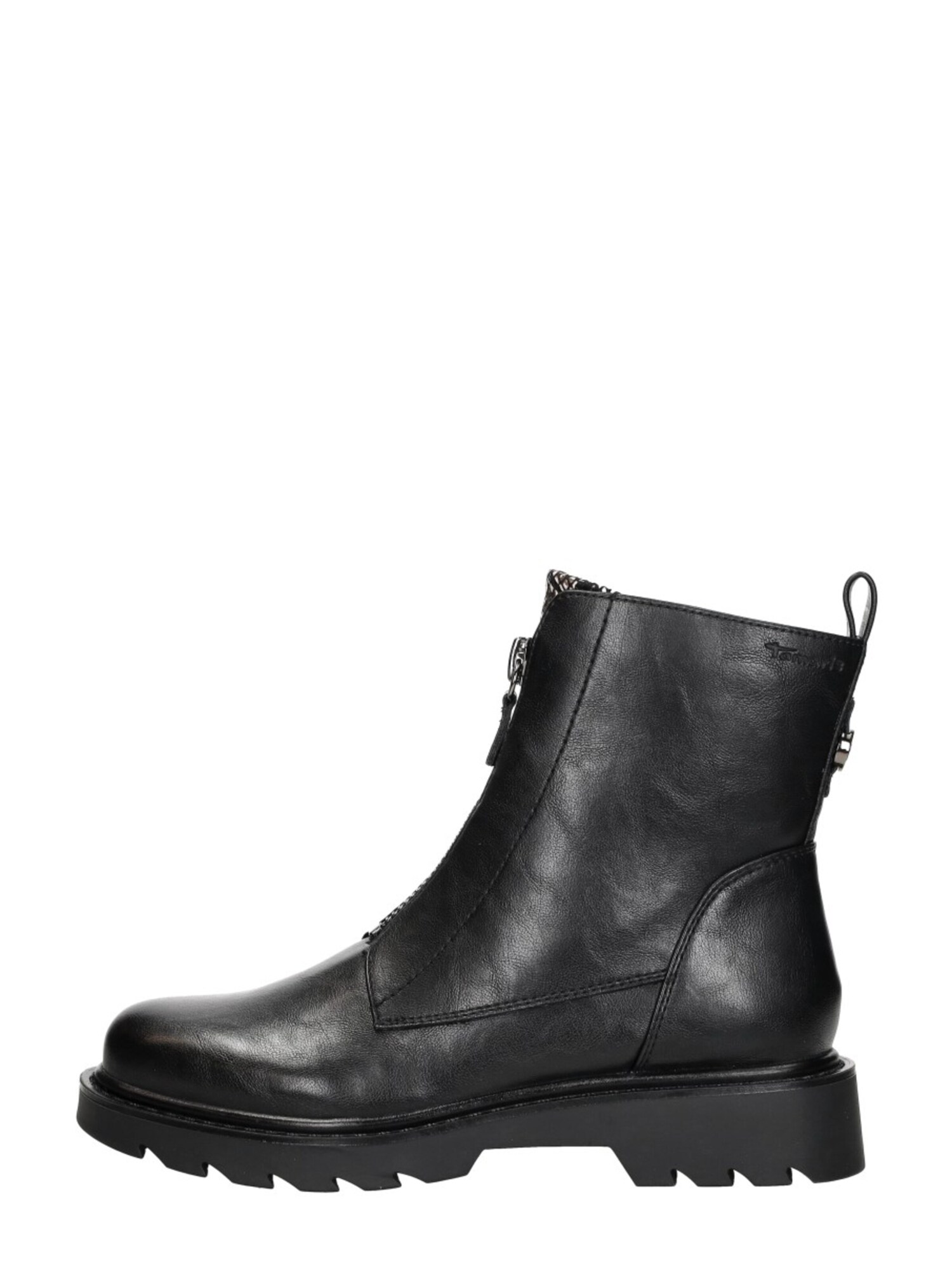Tamaris Boots 'Enkellaarsjes Plat' Zwart