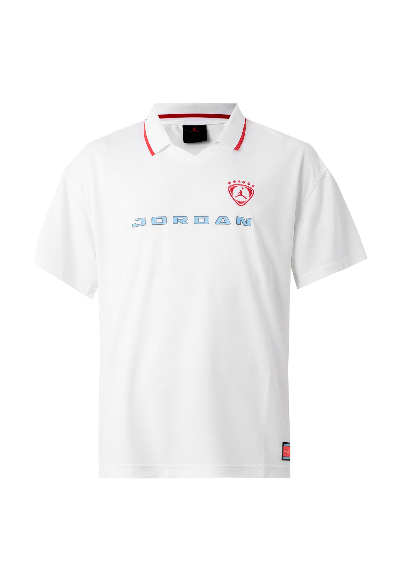 Jordan Tricou Brooklyn albastru deschis / roșu / negru / alb