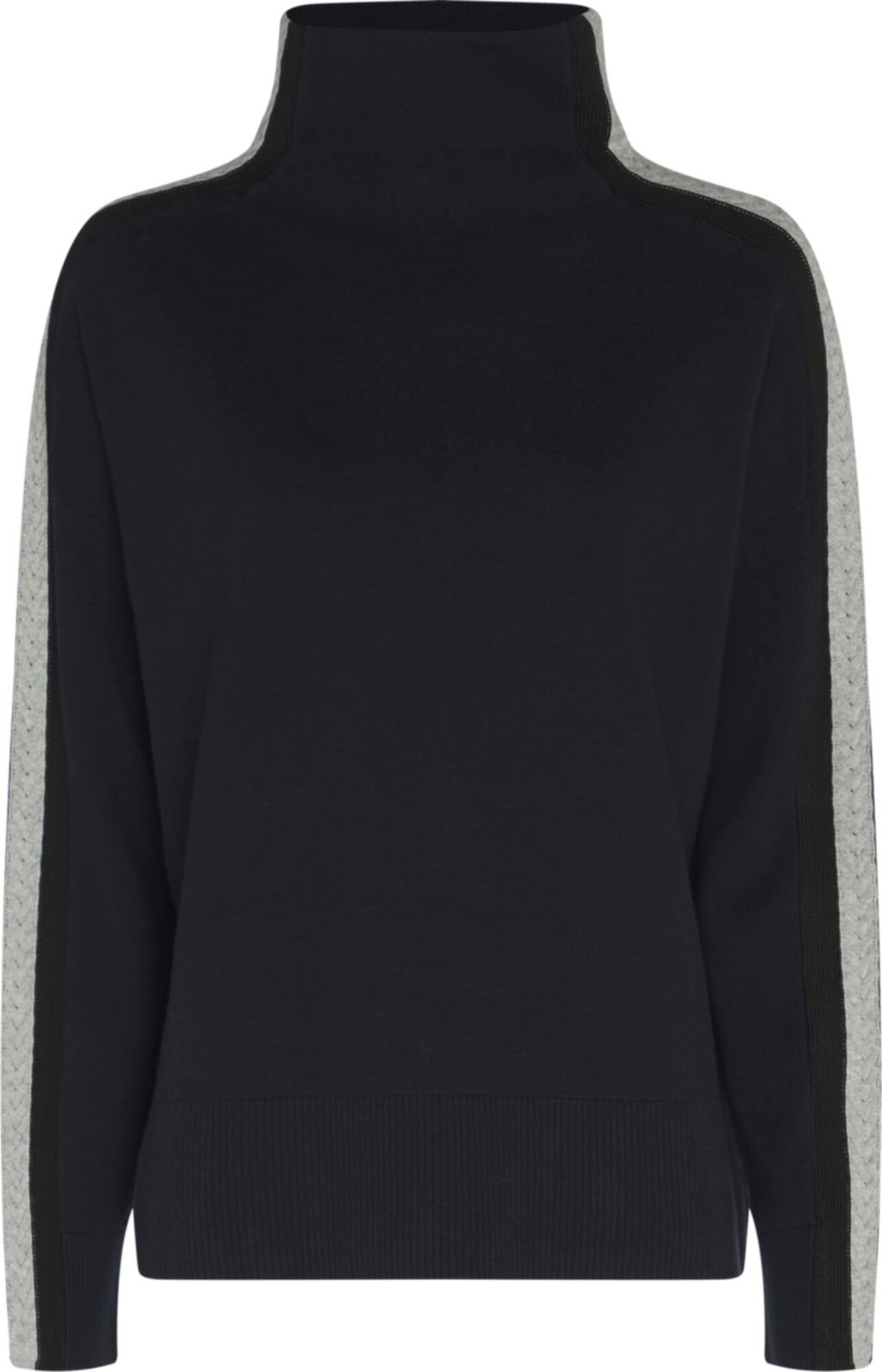 TOMMY HILFIGER Megztinis  tamsiai mėlyna / balta / juoda