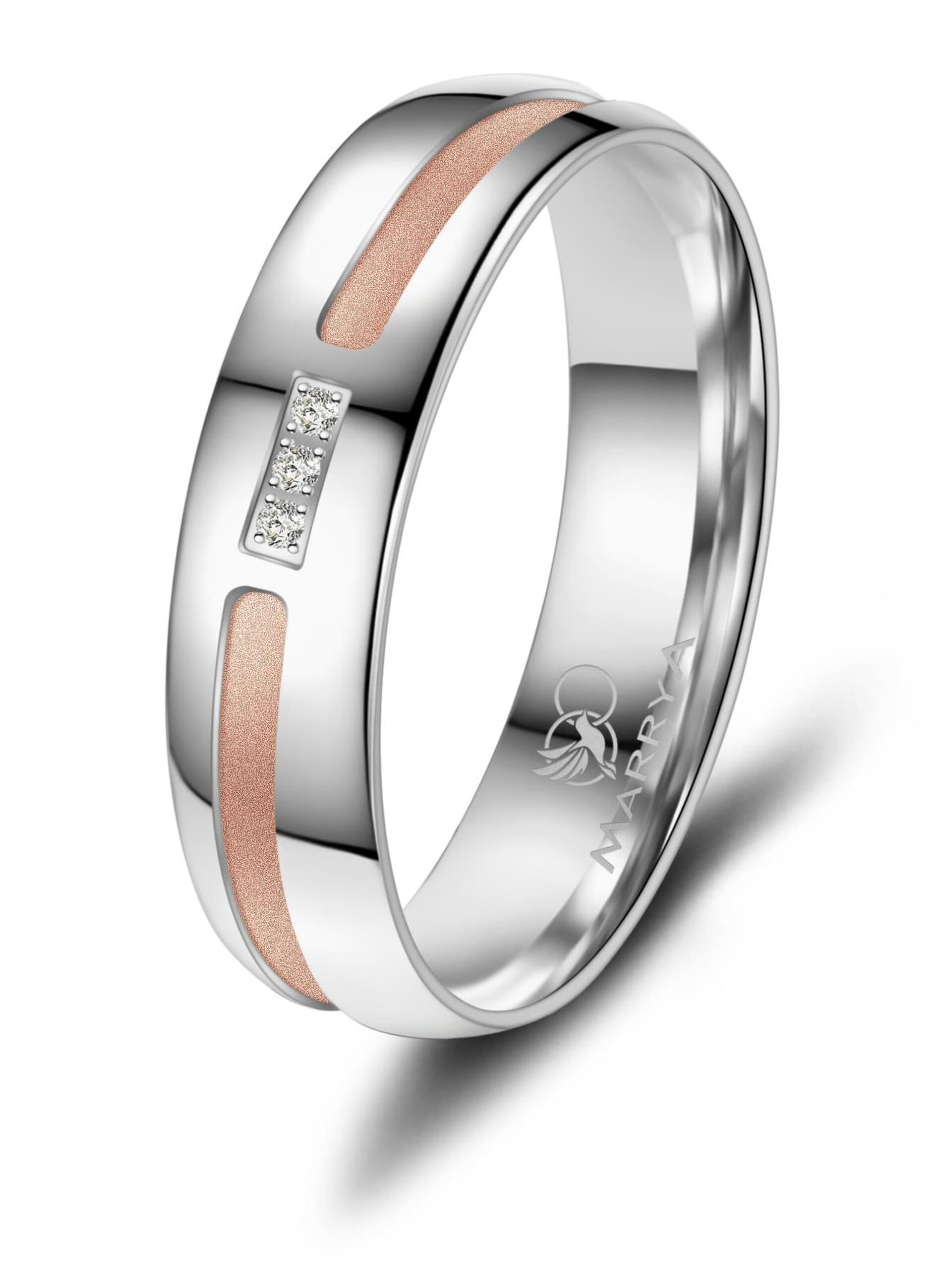 MARRYA Ring 'MARRYA SI-22 Ehering aus Silber' dam