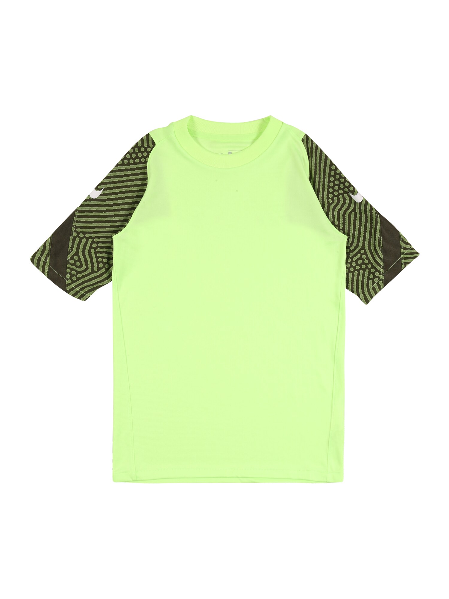 NIKE Sportiniai marškinėliai 'Breathe Strike'  tamsiai žalia / šviesiai žalia / juoda / balta