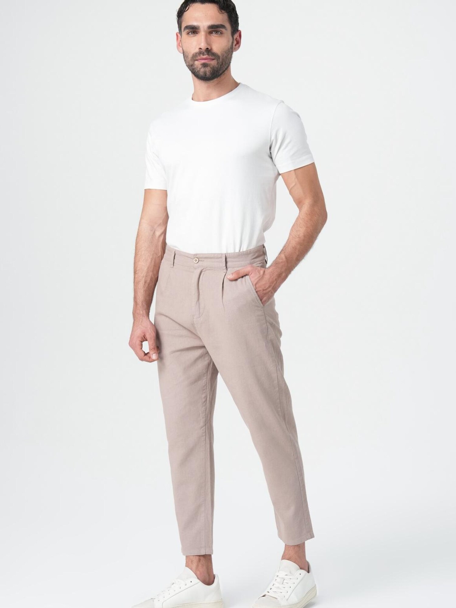 M.O.D MIRACLE OF DENIM Chino hlače taupe siva