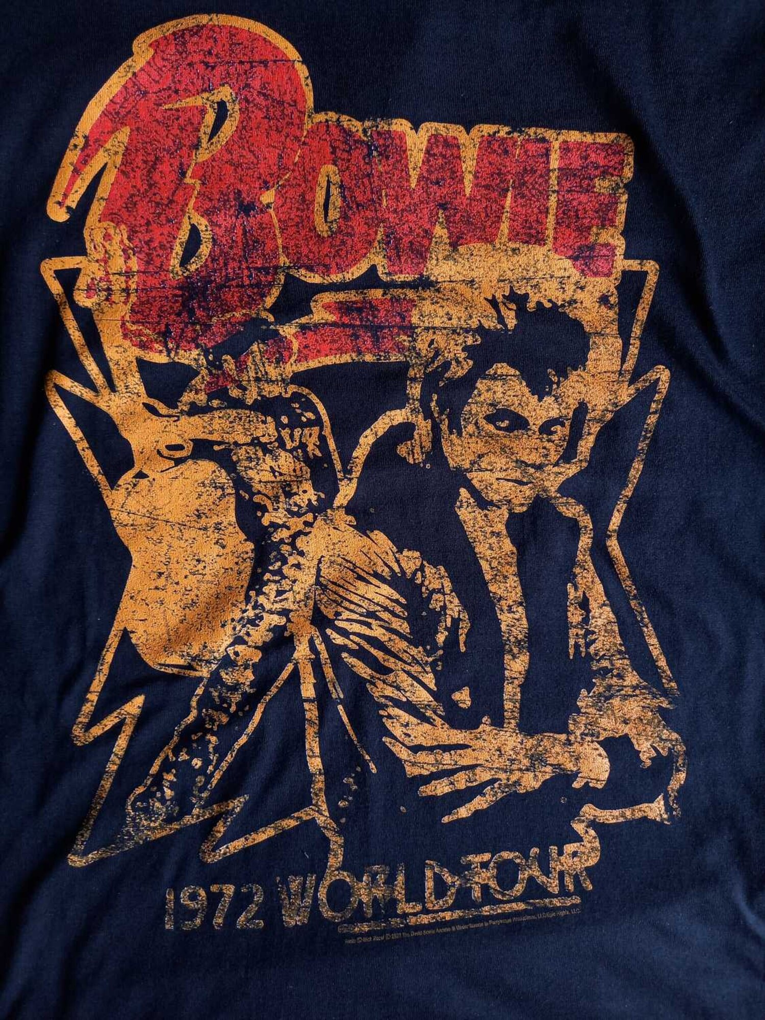 Rockshirts Camiseta 'David Bowie 1972 Tour T-Shirt'  negro – imagen 4