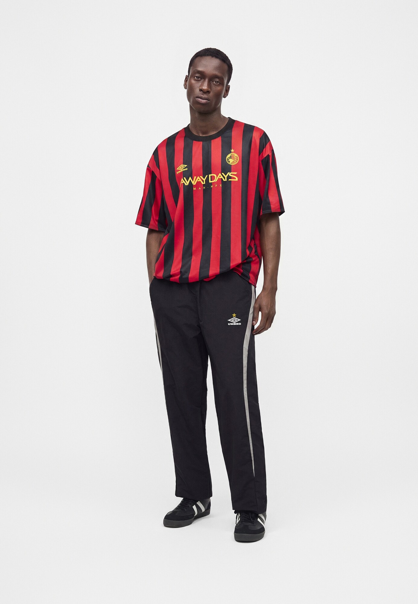 UMBRO Camiseta de fútbol  rojo / blanco – imagen 4