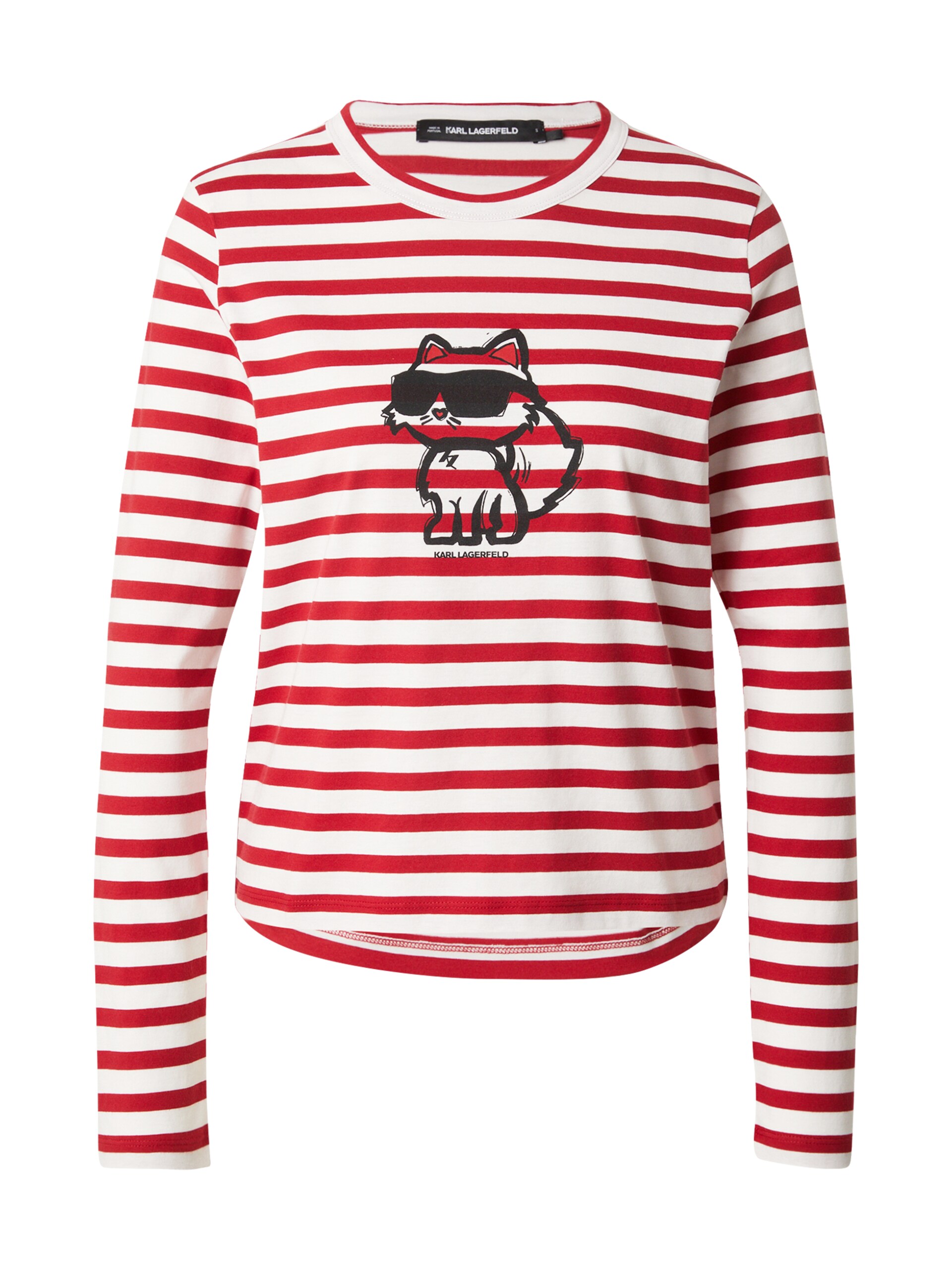 Karl Lagerfeld T-shirt 'IKON' röd / svart dam