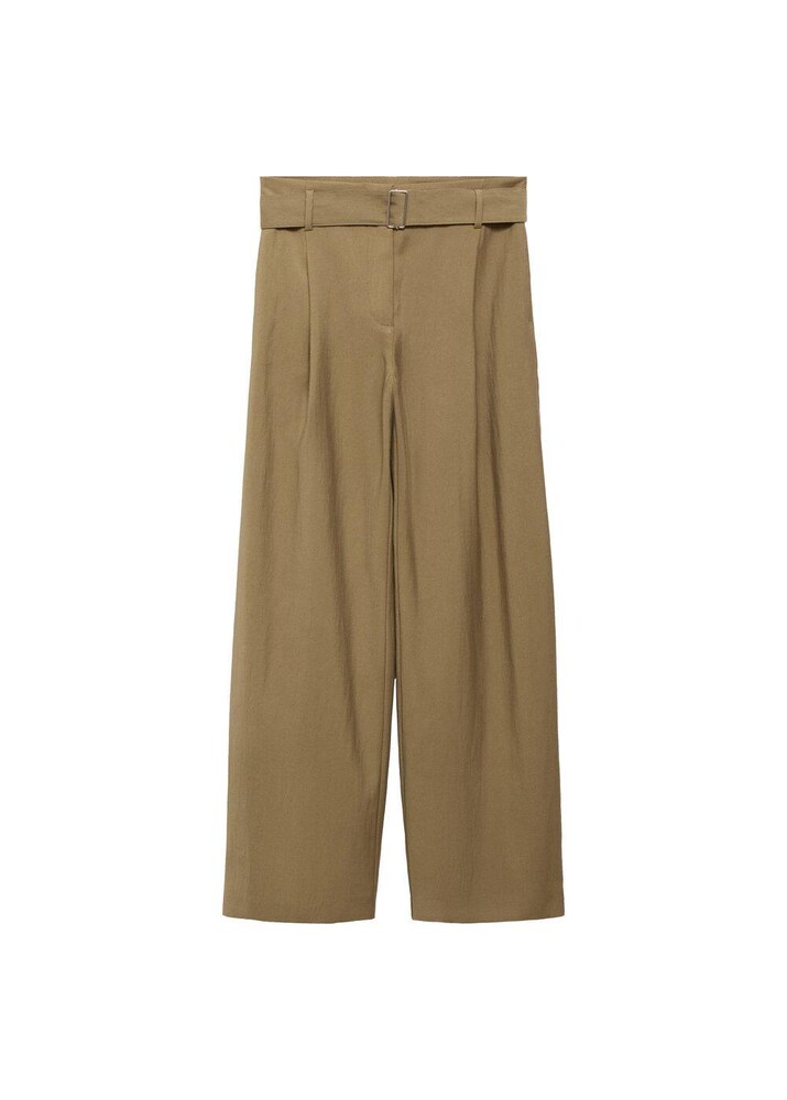 MANGO Hose 'Lirica' Damen Größe 40 oliv