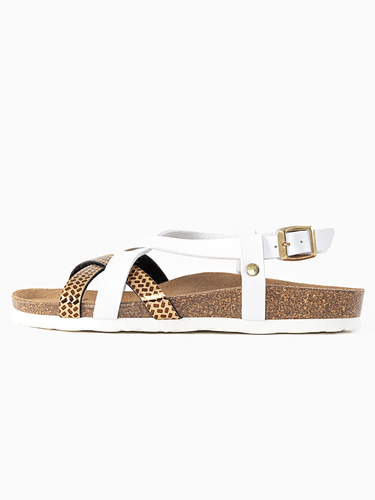 Bayton Sandale 'Kari' Damen Größe 39 weiß