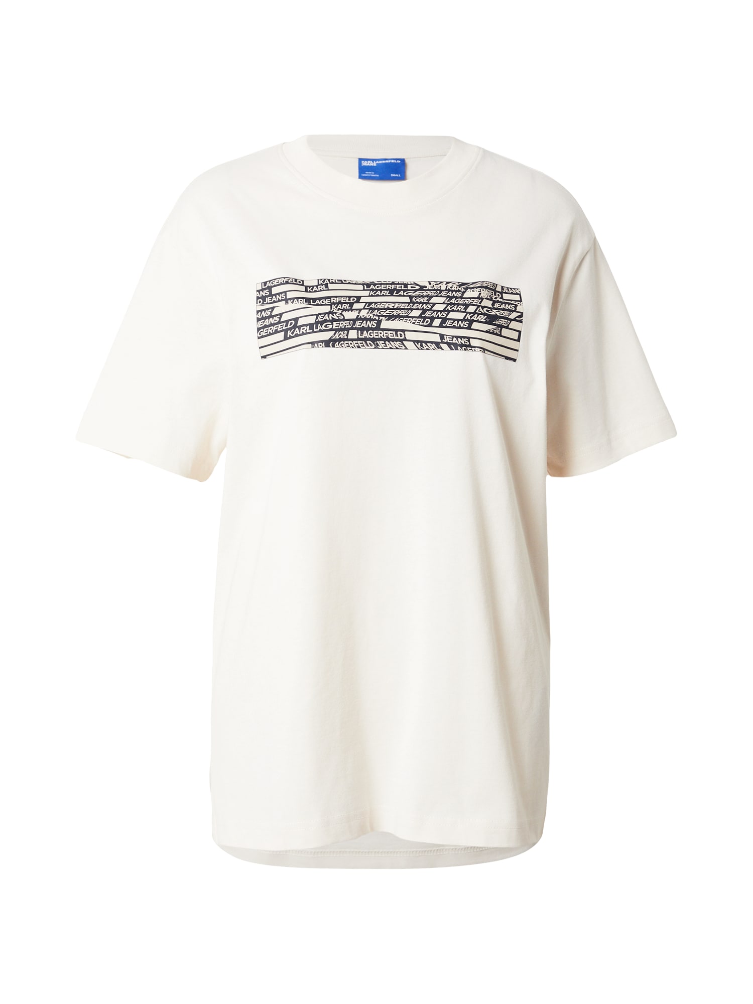 KARL LAGERFELD JEANS Tricou bej / negru