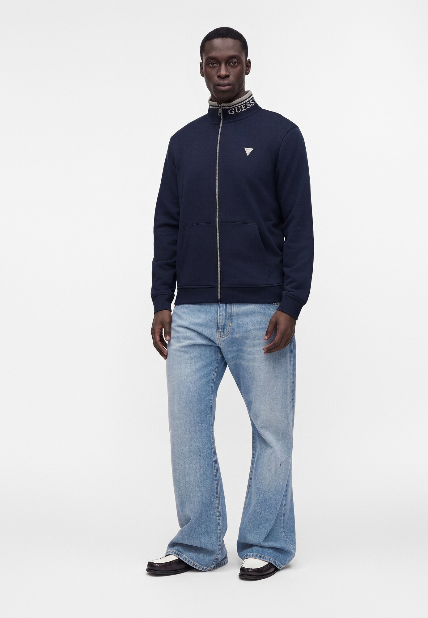 GUESS Sudadera con cremallera  marino – imagen 4