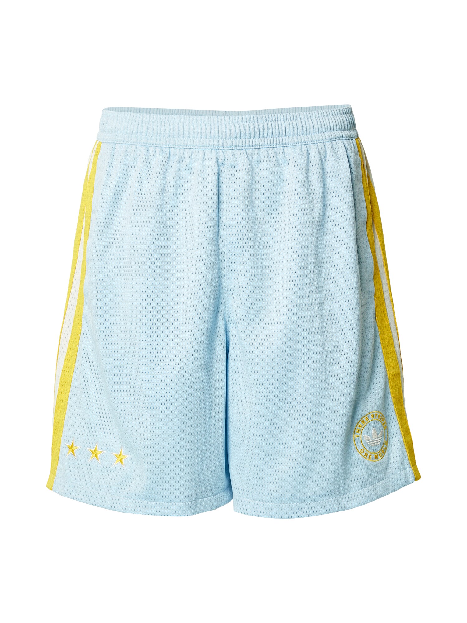 ADIDAS ORIGINALS Pantaloni 'SANTIAGO'  albastru deschis / galben / alb