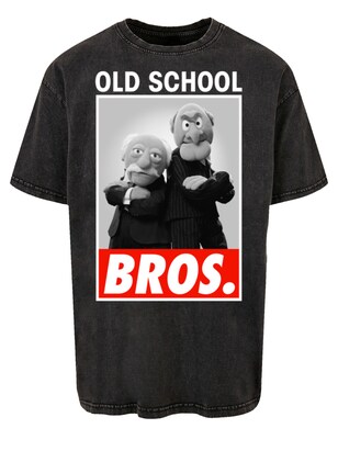 F4NT4STIC Shirt ‘Disney Muppets Old School Bros.’ Gemengde kleuren / Zwart