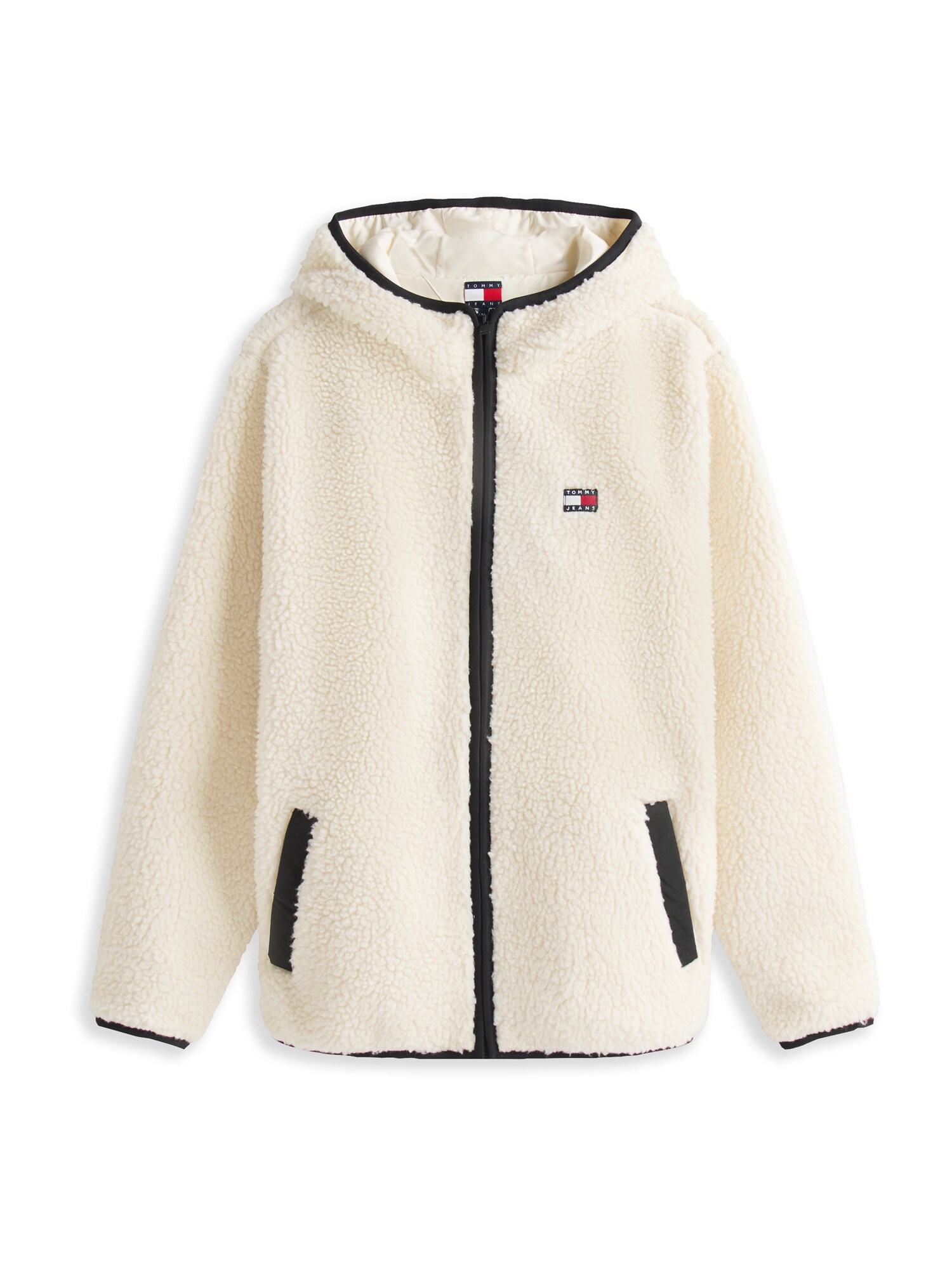 Tommy Jeans Jachetă  fleece  bej