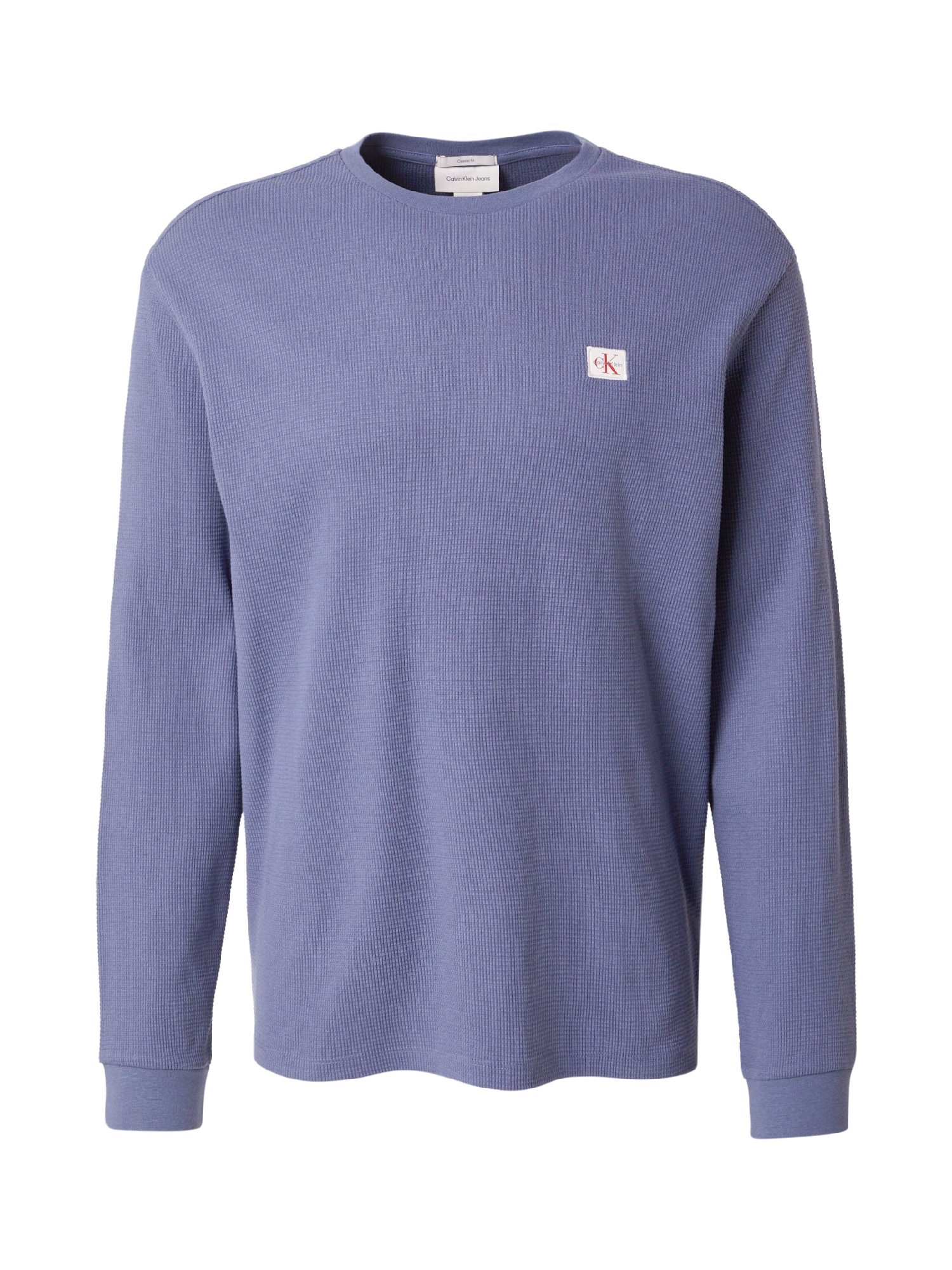 Calvin Klein Jeans Majica 'Long Sleeve Waffle'  safir