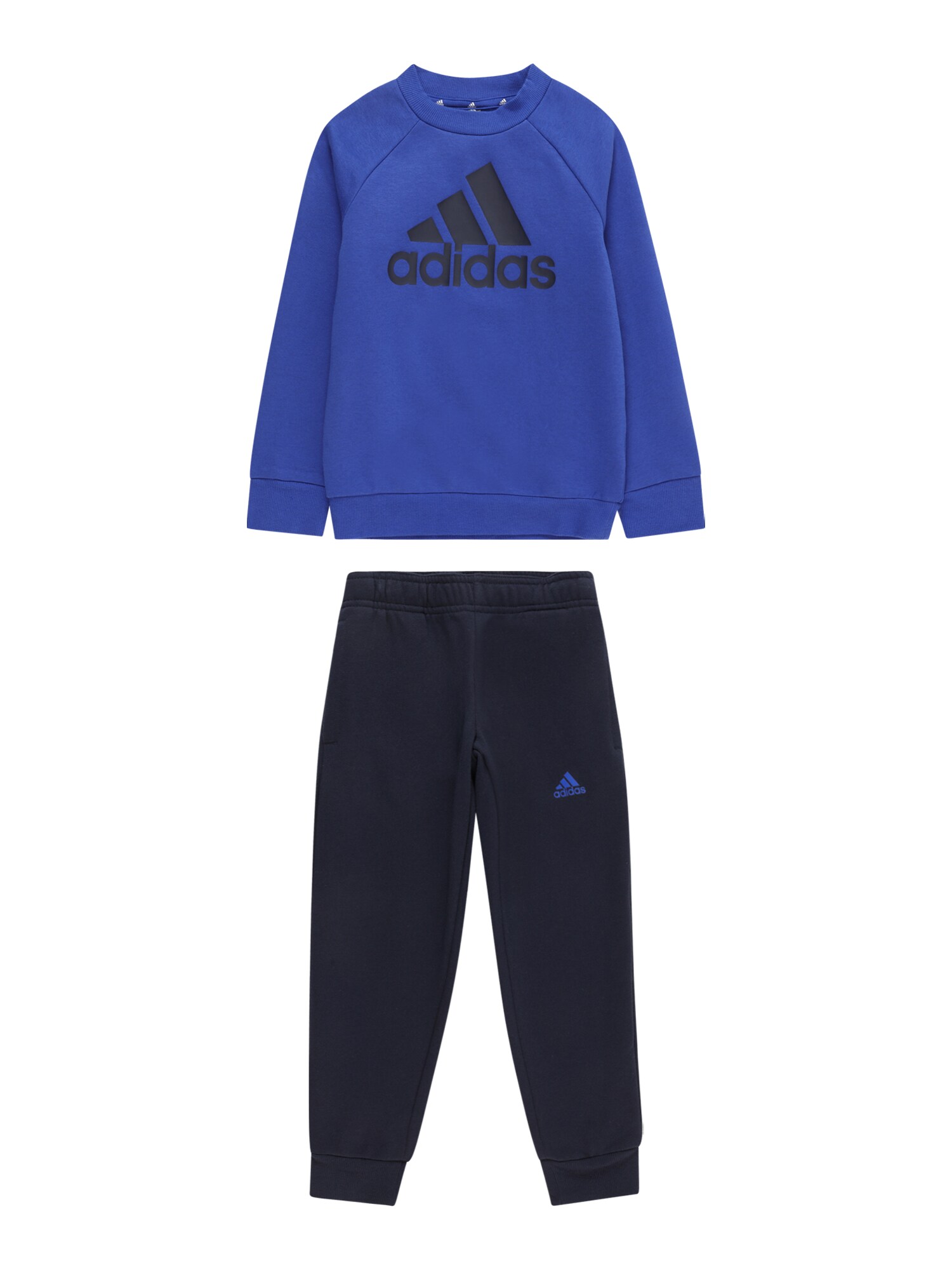 ADIDAS SPORTSWEAR Облекло за трениране 'Essentials Logo Fleece'  нейви синьо / кралско синьо