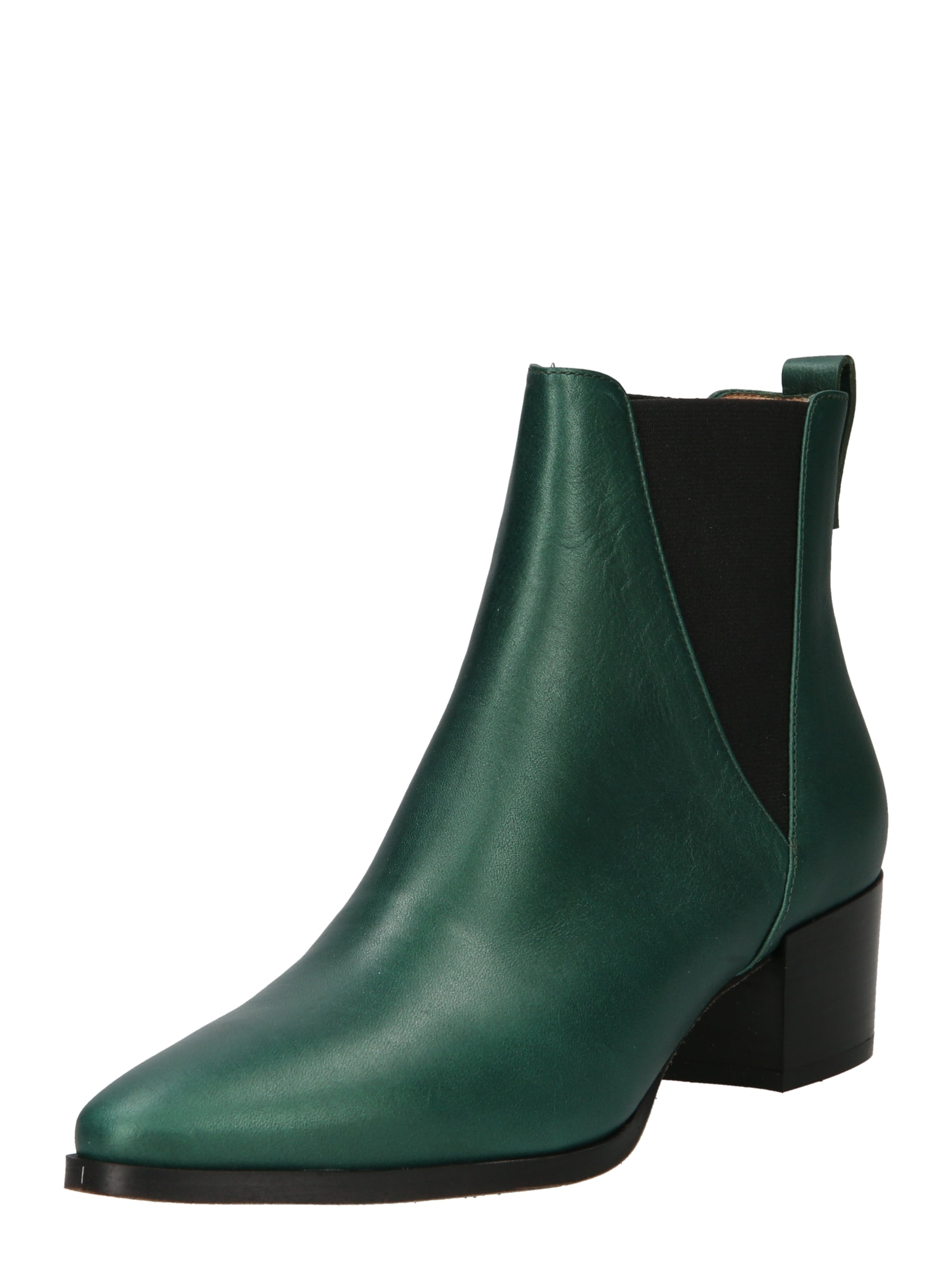 NINE TO FIVE Botas chelsea 'Brygge'  verde escuro / preto