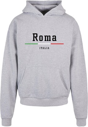 Merchcode Sweatshirt ‘Roma’ Grijs / Groen / Rood / Zwart