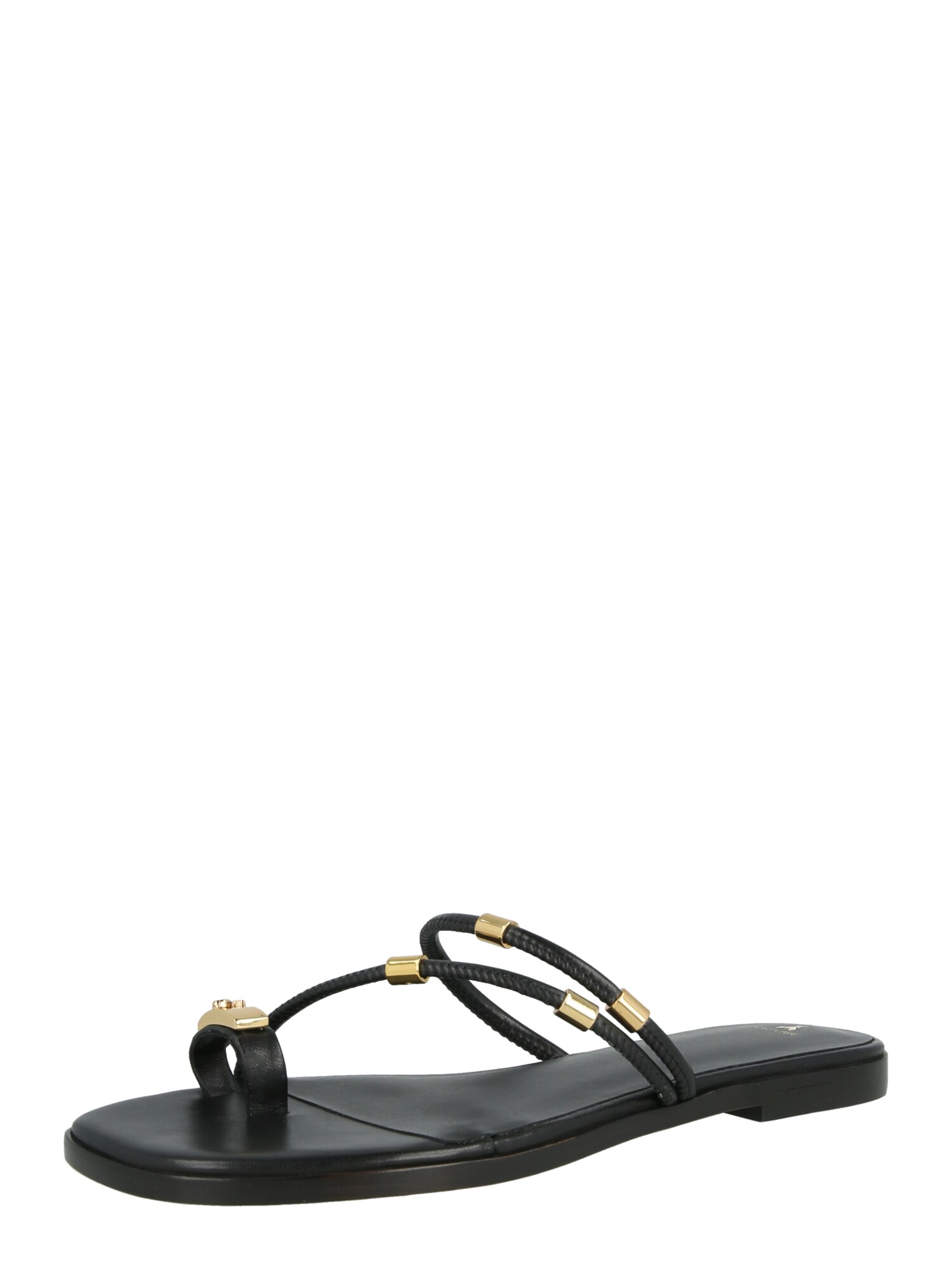 PATRIZIA PEPE Flip-flops  auriu / negru