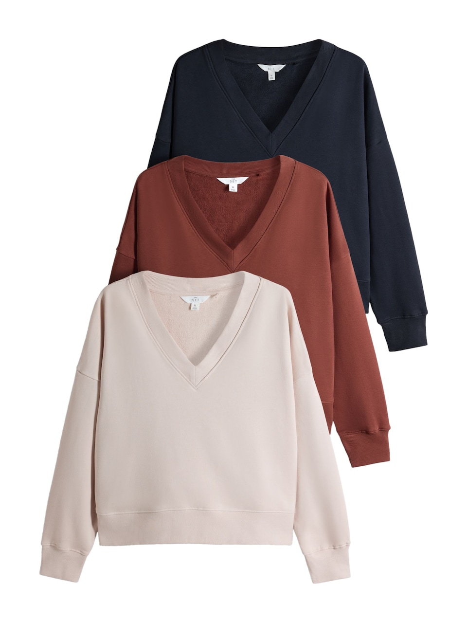 Sweatshirt marinblå / rostbrun