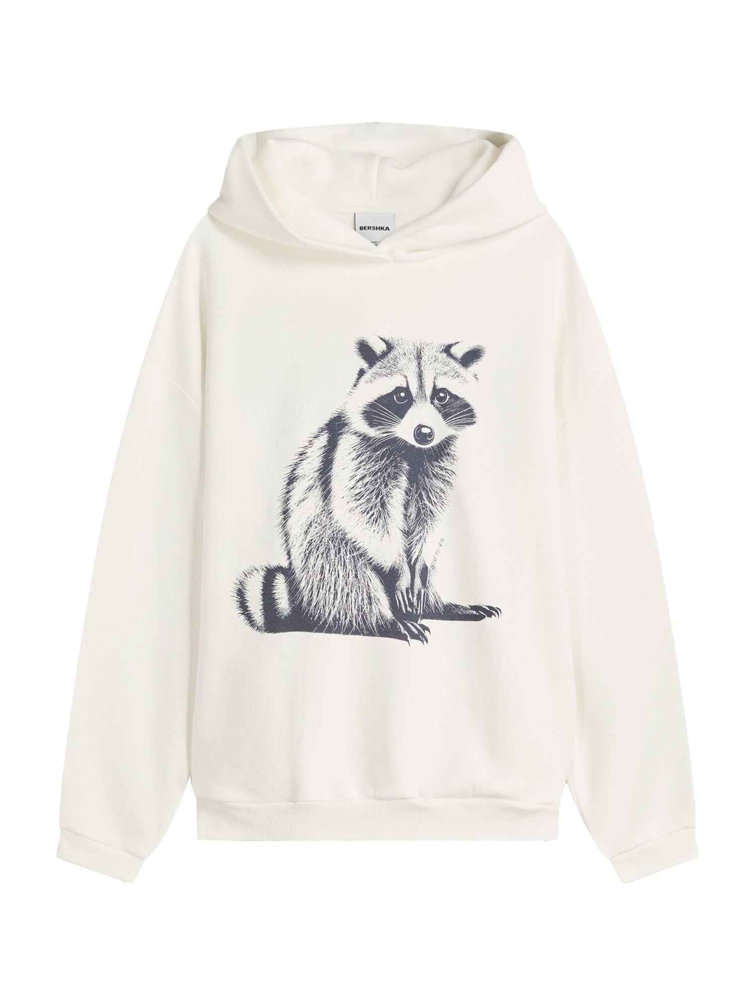 Bershka Tréning póló  krém / szürke / antracit akciós termékkép 1