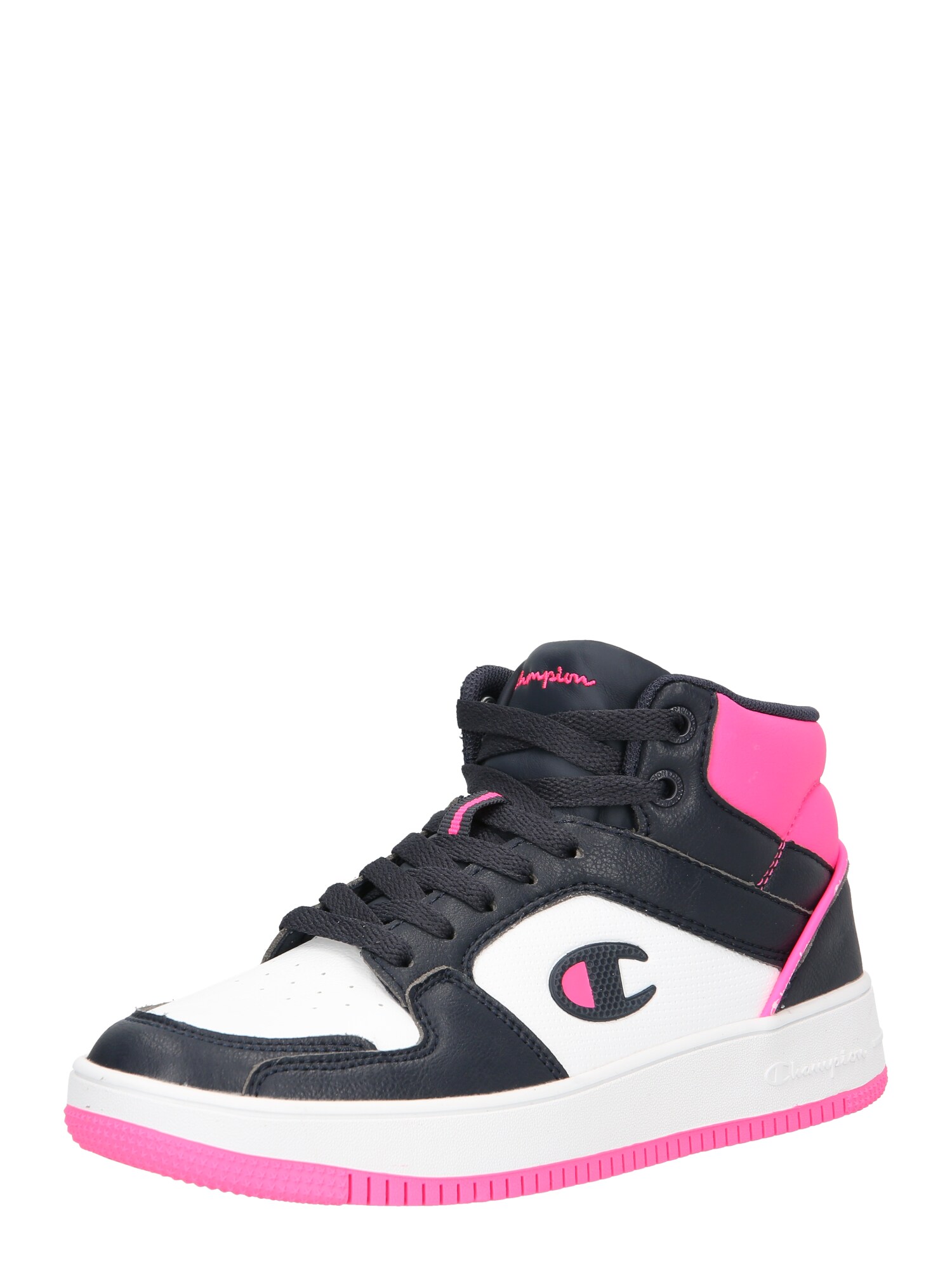 Champion Authentic Athletic Apparel Sapatilhas altas 'REBOUND 2.0'  navy / rosa / branco