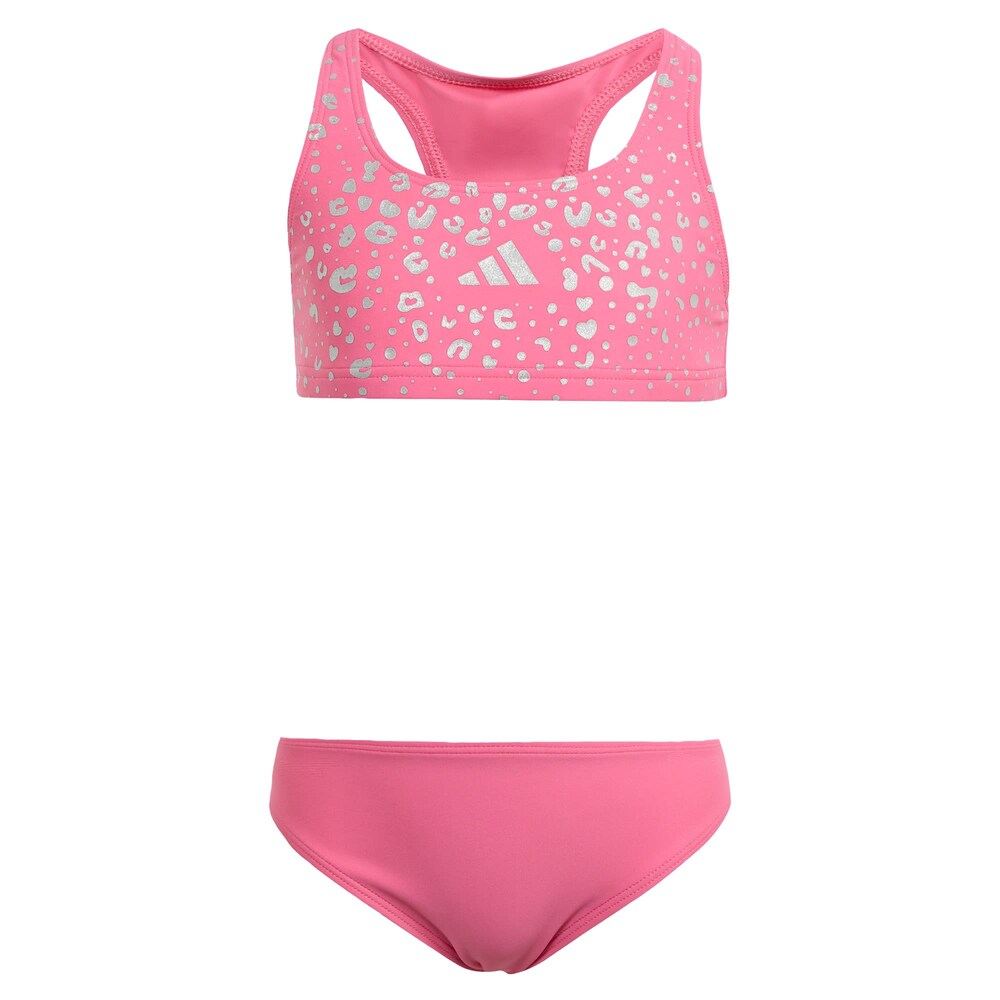 ADIDAS SPORTSWEAR Sportbikini 'Glitter Bikini Set' Mädchen Größe 152 hellpink / silber