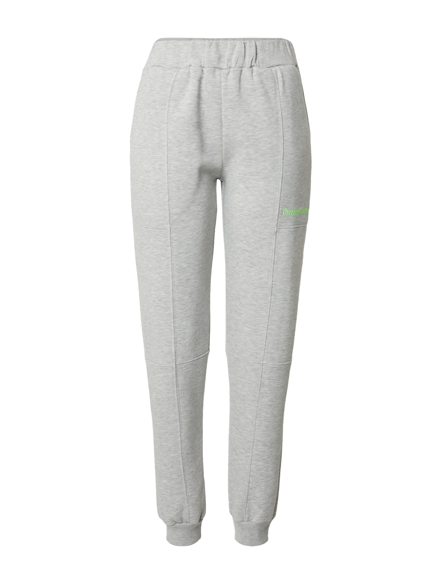 The Jogg Concept Pantaloni 'RAFINE'  gri amestecat / verde