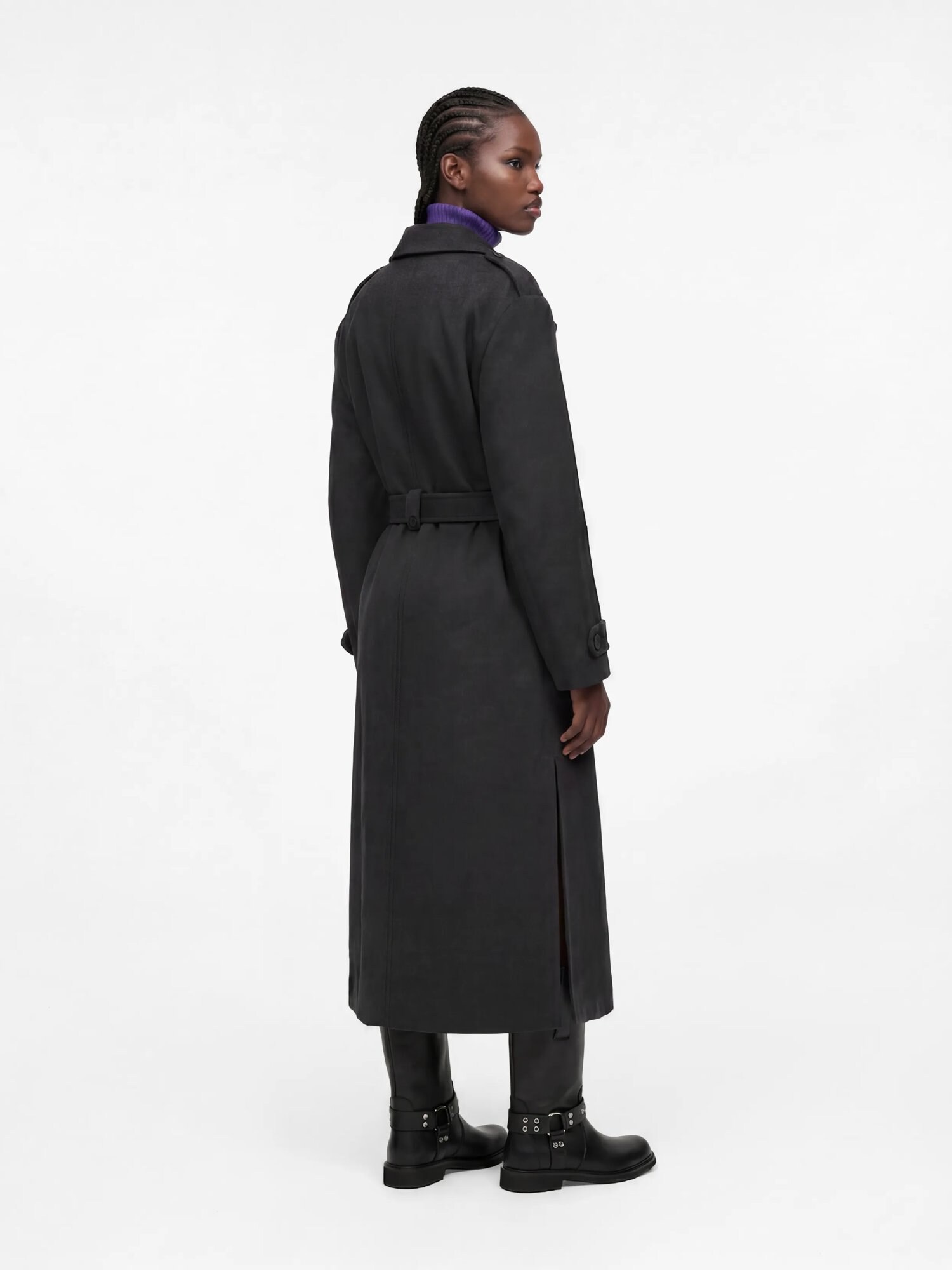 KARL LAGERFELD JEANS Abrigo de invierno antracita – imagen 3